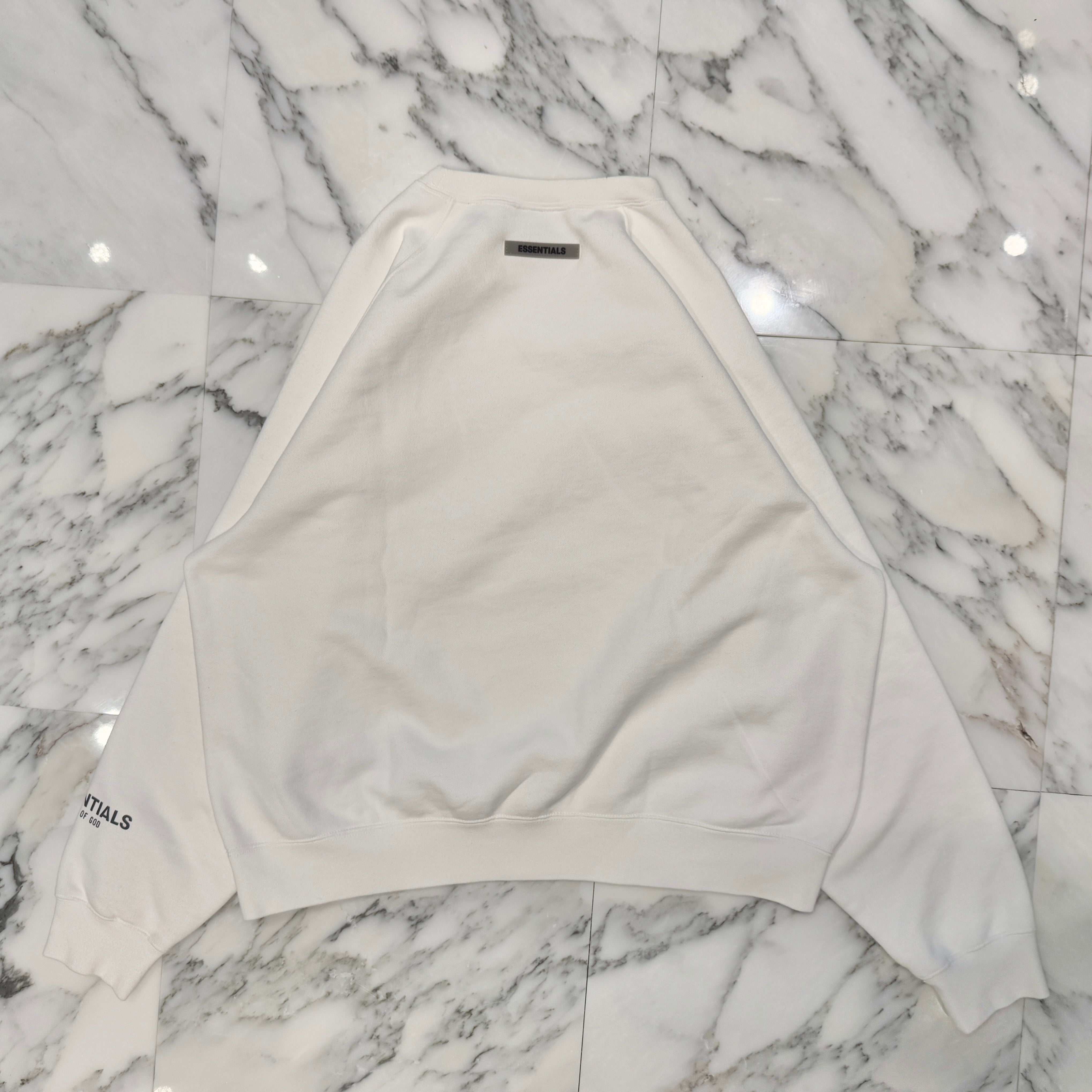 FEAR OF GOD ESSENTIALS 2020SS 3D Silicon Applique Crewneck Sweat Shirt Size M フィアオブゴッド エッセンシャル 3Dシリコンアップリケ クルーネック スウェットシャツ サイズM