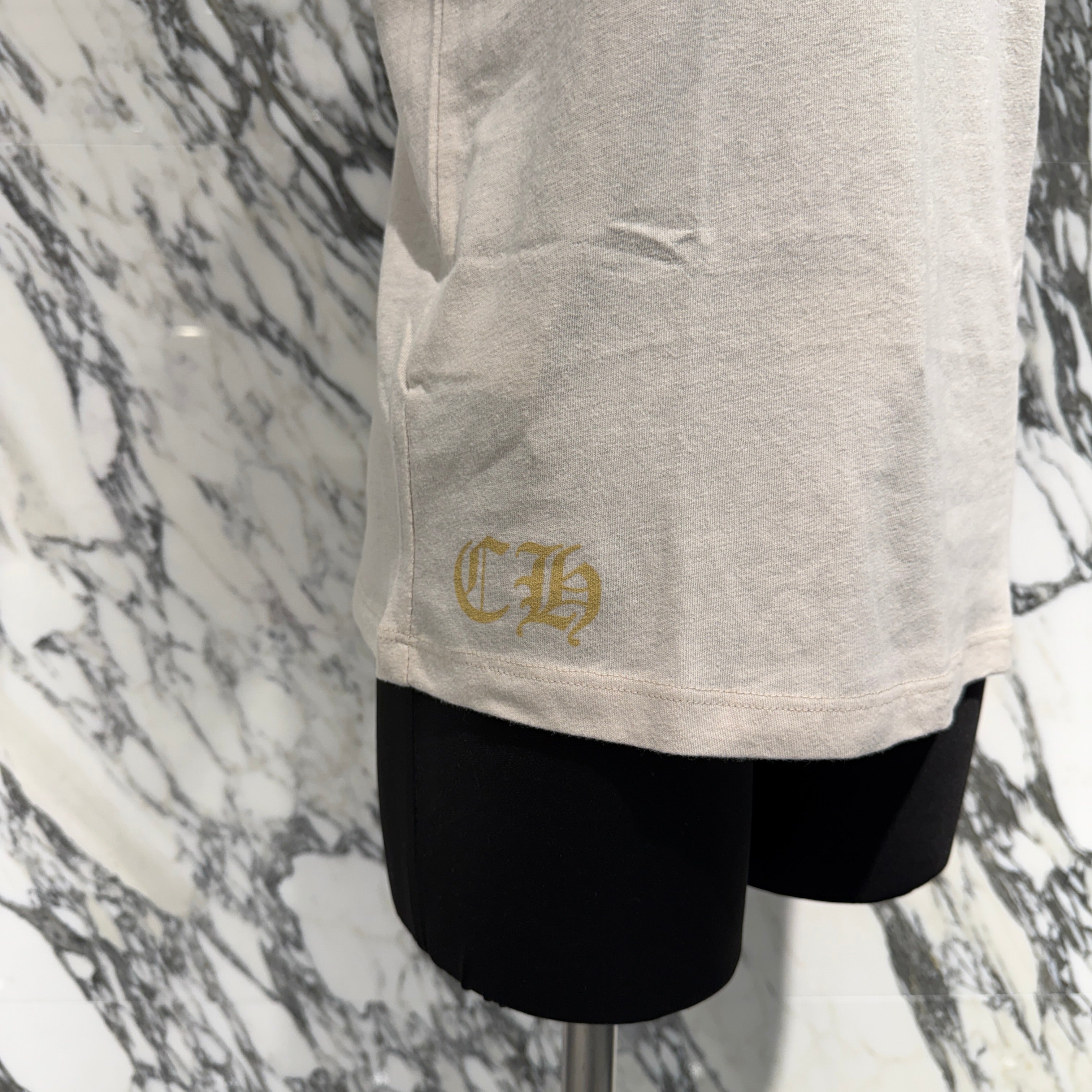 CHROME HEARTS Back Horseshoe Print Ringer Tee Size M クロムハーツ バックホースシュープリント リンガーTシャツ サイズM