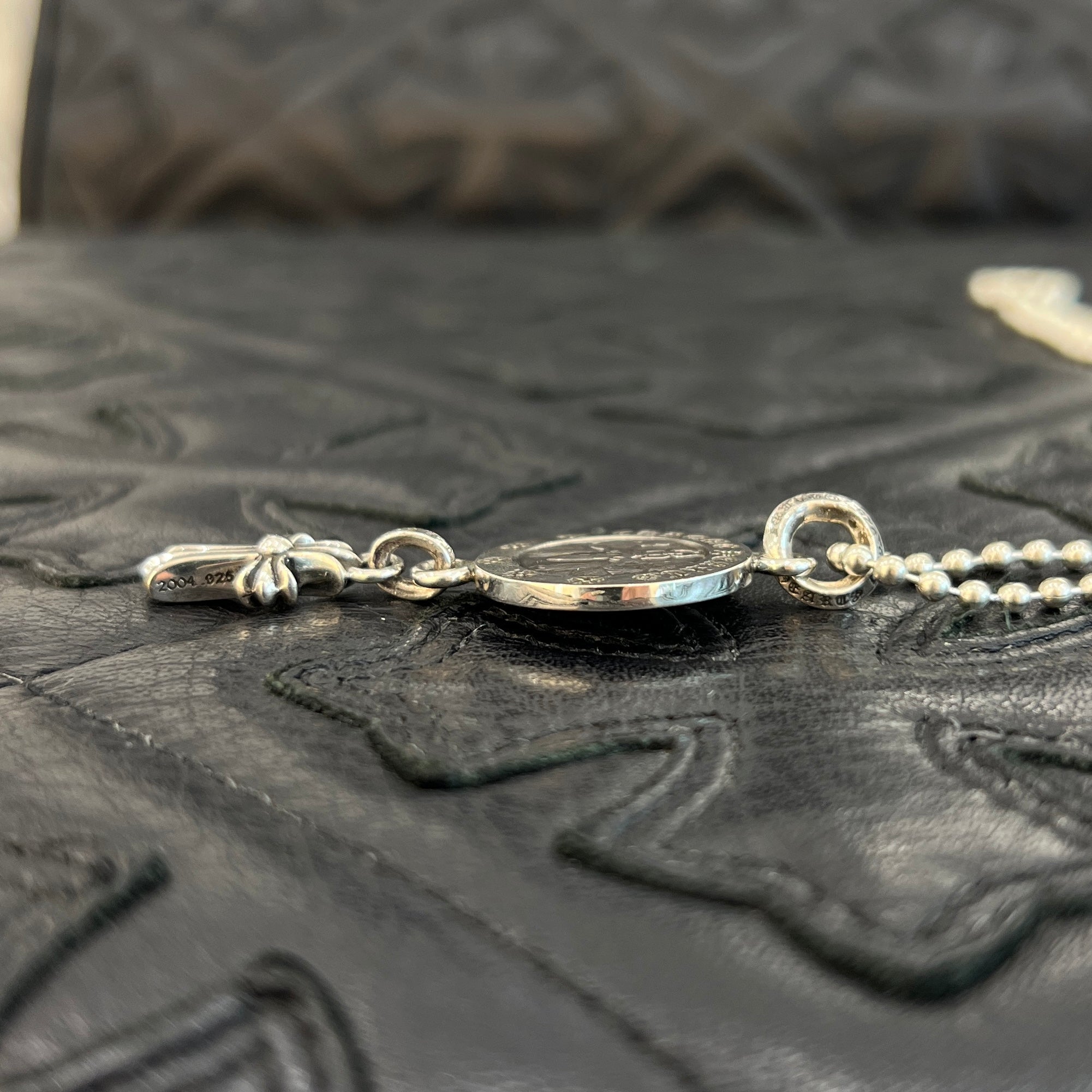 CHROME HEARTS Baby Fat Angel Medal Charm V2 Neckless Size 29 Inch クロムハーツ ベイビーファットエンジェルメダルチャーム V2 ネックレス サイズ29インチ