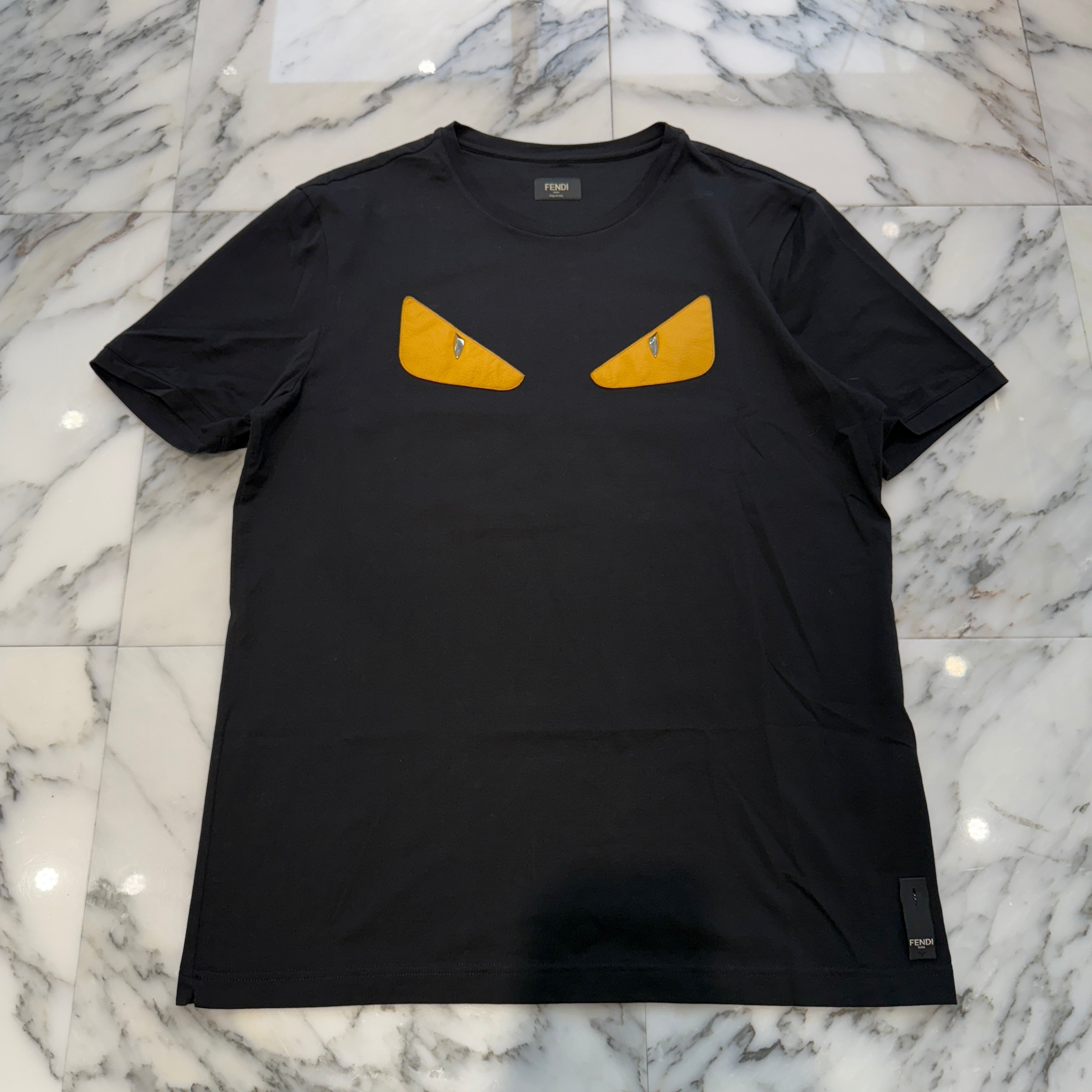 FENDI 2020SS Bag Bugs Monster Eye Tee FY0722 94T Size 54 フェンディ バグバグス モンスターアイ Tシャツ サイズ54