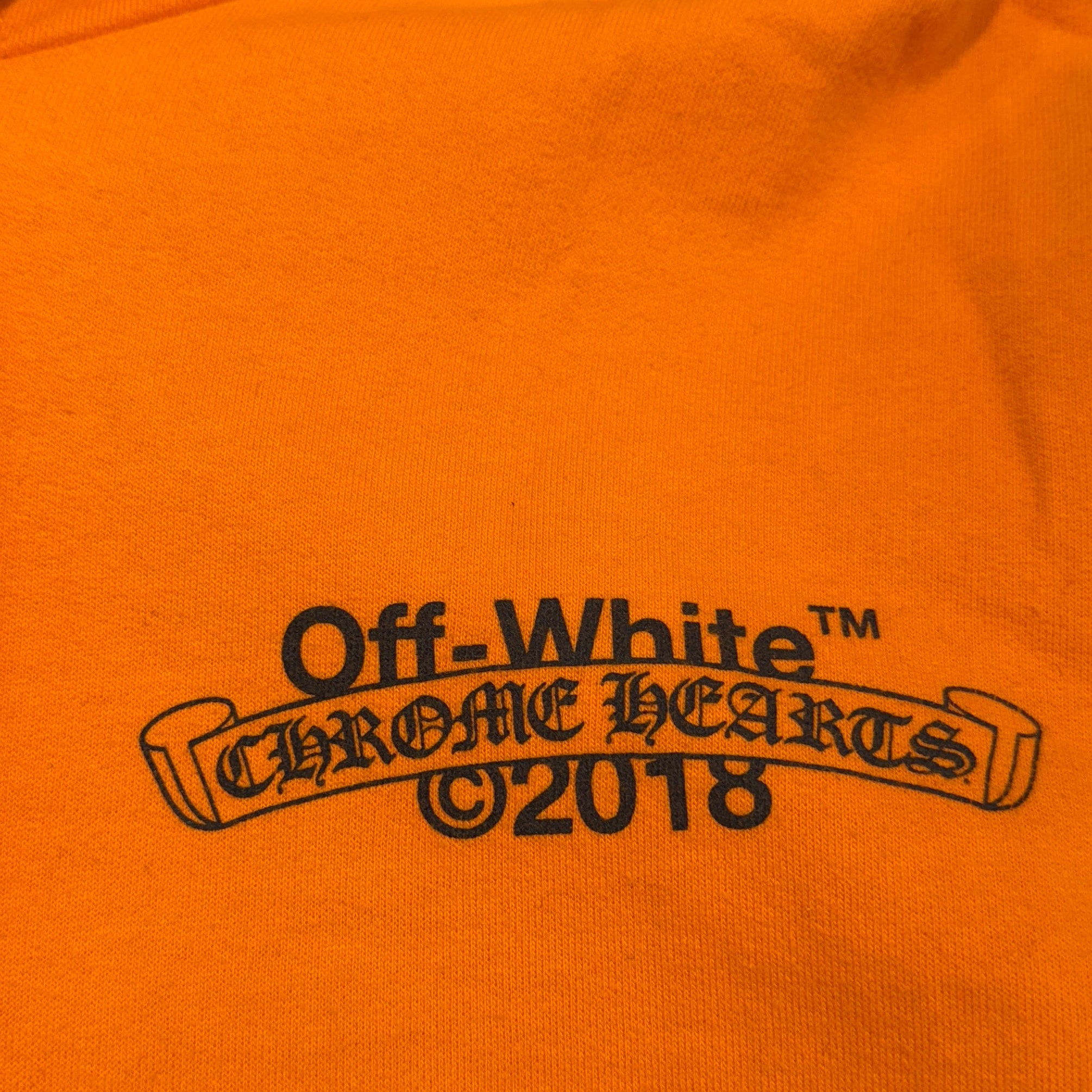 CHROME HEARTS × OFF-WHITE 2018SS HD PLVR V Size XXL クロムハーツ × オフホワイト プルオーバーフーディ サイズXXL