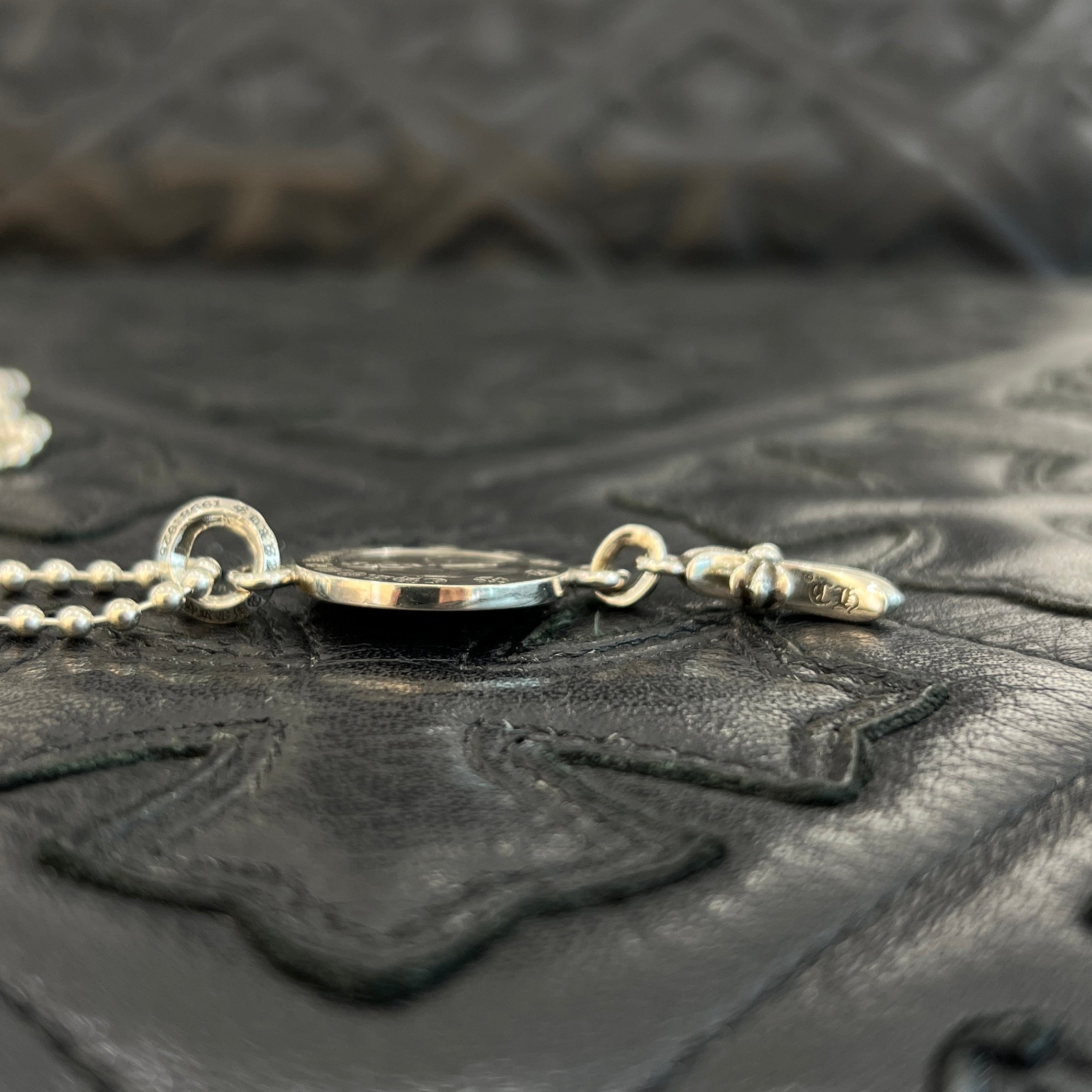 CHROME HEARTS Baby Fat Angel Medal Charm V2 Neckless Size 29 Inch クロムハーツ ベイビーファットエンジェルメダルチャーム V2 ネックレス サイズ29インチ