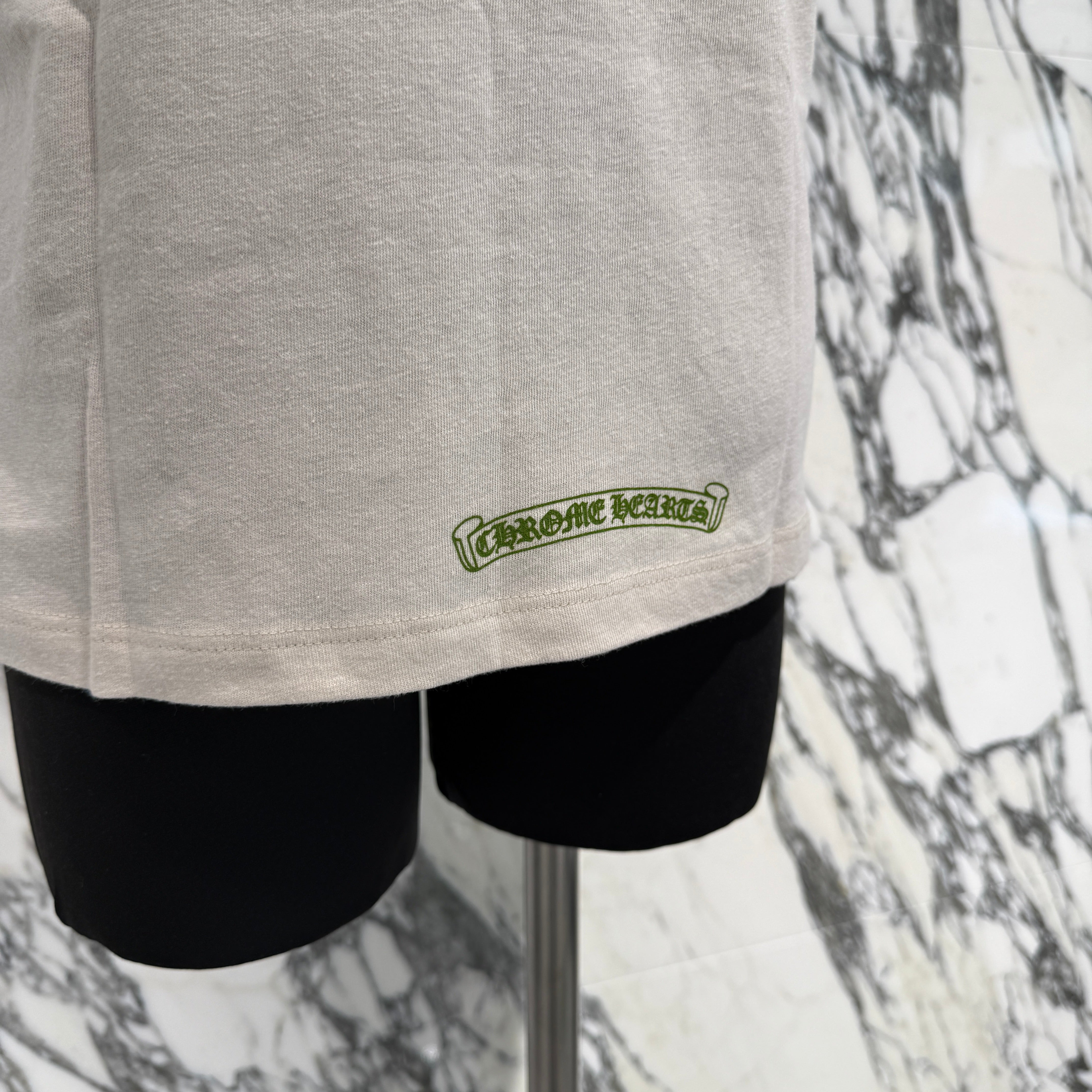 CHROME HEARTS Back Horseshoe Print Ringer Tee Size M クロムハーツ バックホースシュープリント リンガーTシャツ サイズM