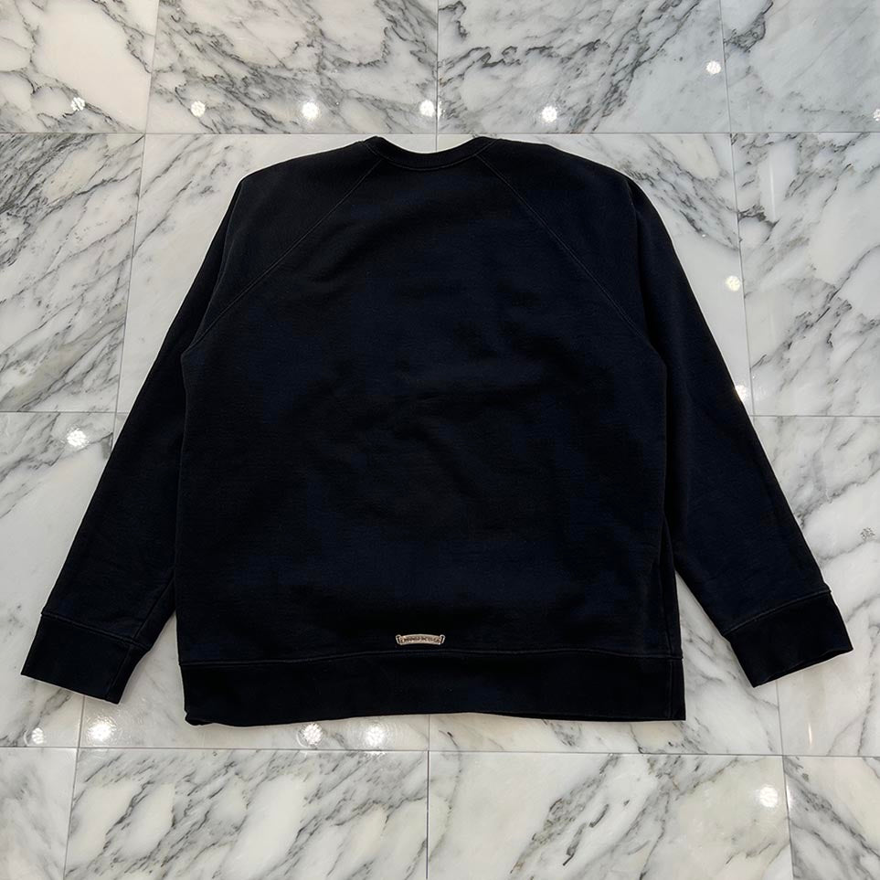 CHROME HEARTS Y NOT King Taco 3 Cemetery Cross Embroidery Sweat Shirt Size XL クロムハーツ キングタコ 3セメタリークロス刺繍 スウェットシャツ サイズXL