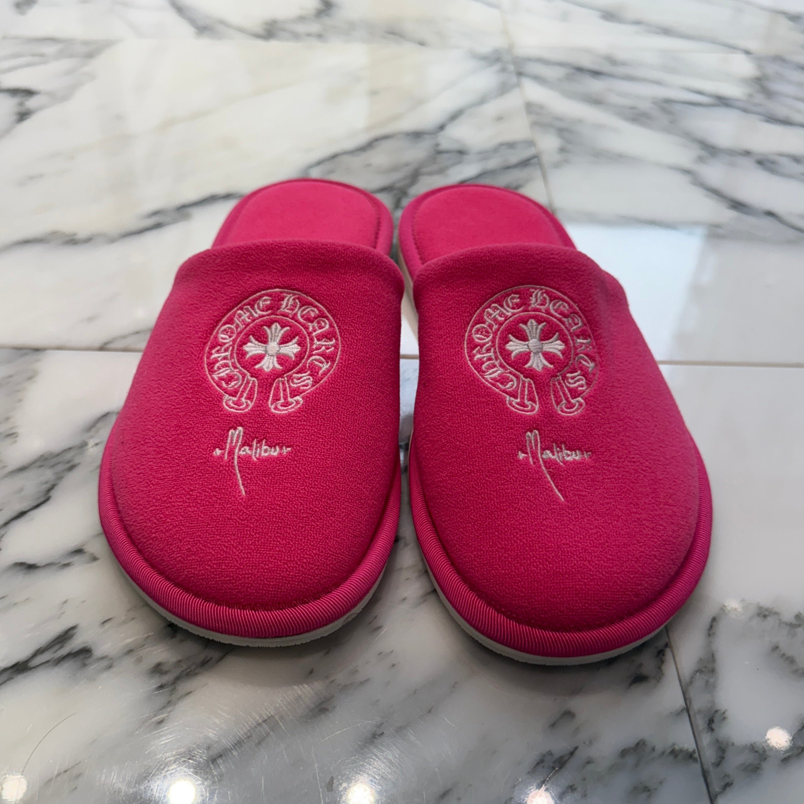 CHROME HEARTS Malibu Limited Horseshoe Hotel Slippers Sandals Size M クロムハーツ マリブ限定 ホースシューホテルスリッパ サンダル サイズM