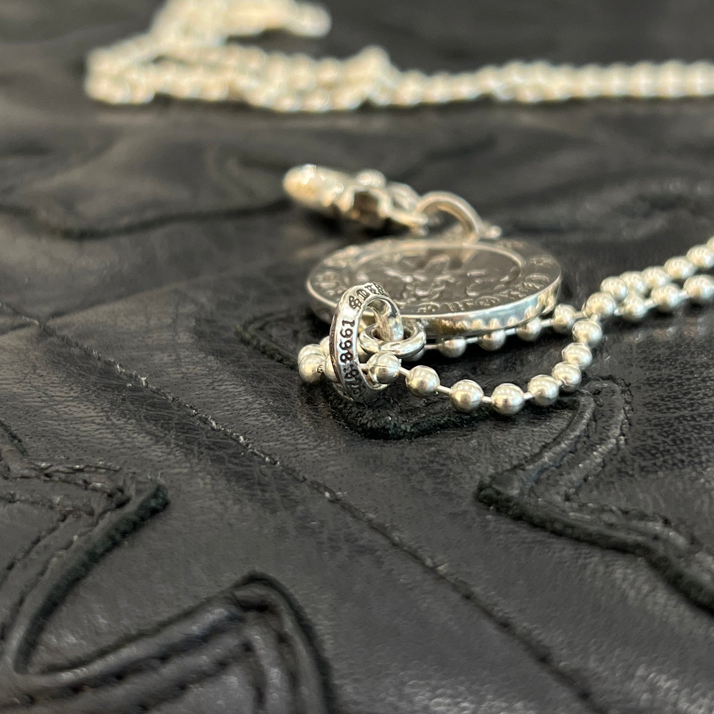 CHROME HEARTS Baby Fat Angel Medal Charm V2 Neckless Size 29 Inch