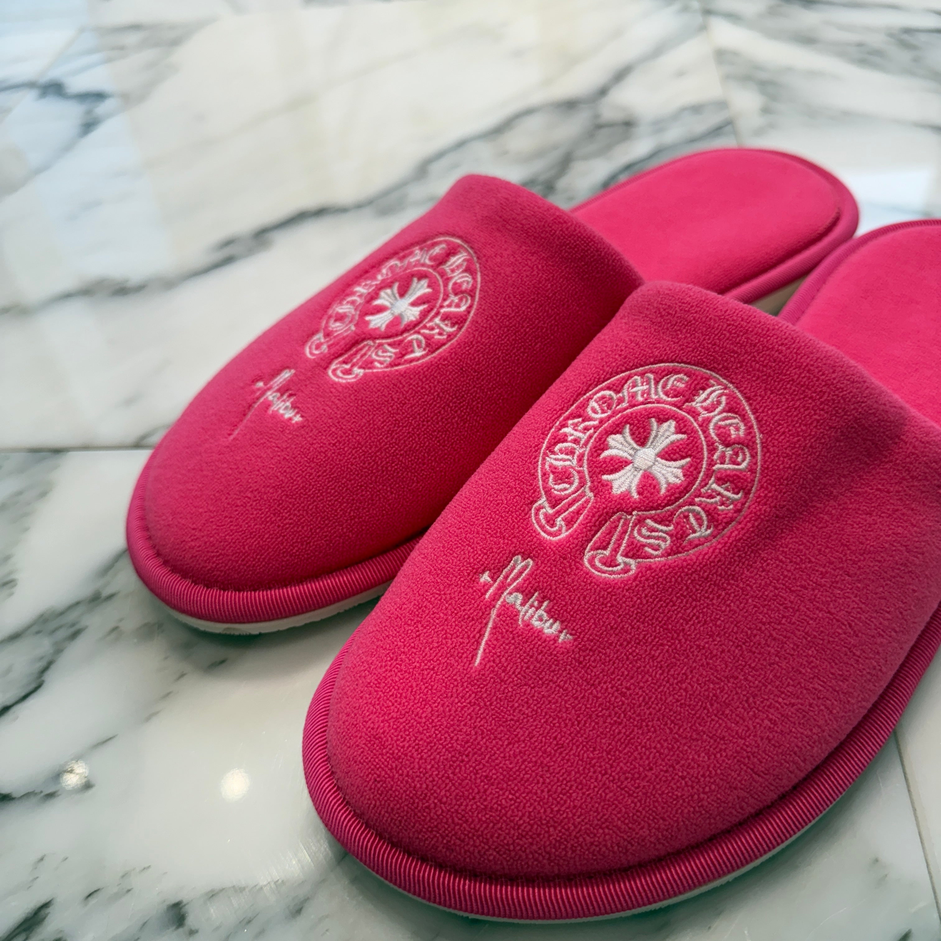 CHROME HEARTS Malibu Limited Horseshoe Hotel Slippers Sandals Size M クロムハーツ マリブ限定 ホースシューホテルスリッパ サンダル サイズM