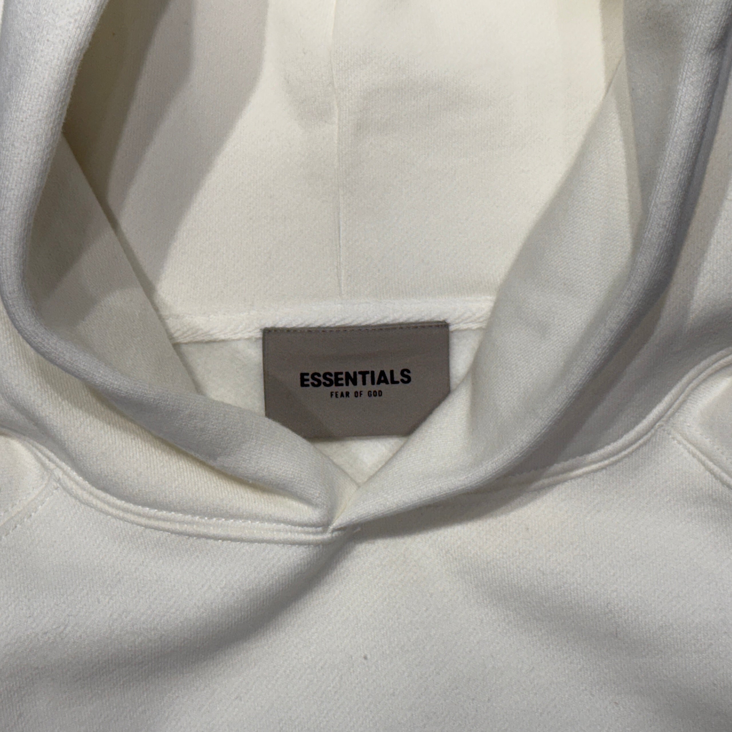 FEAR OF GOD ESSENTIALS 2020SS 3D Silicon Applique Pullover Hoodie Size L フィアオブゴッド エッセンシャル 3Dシリコンアップリケ プルオーバー フーディー サイズL