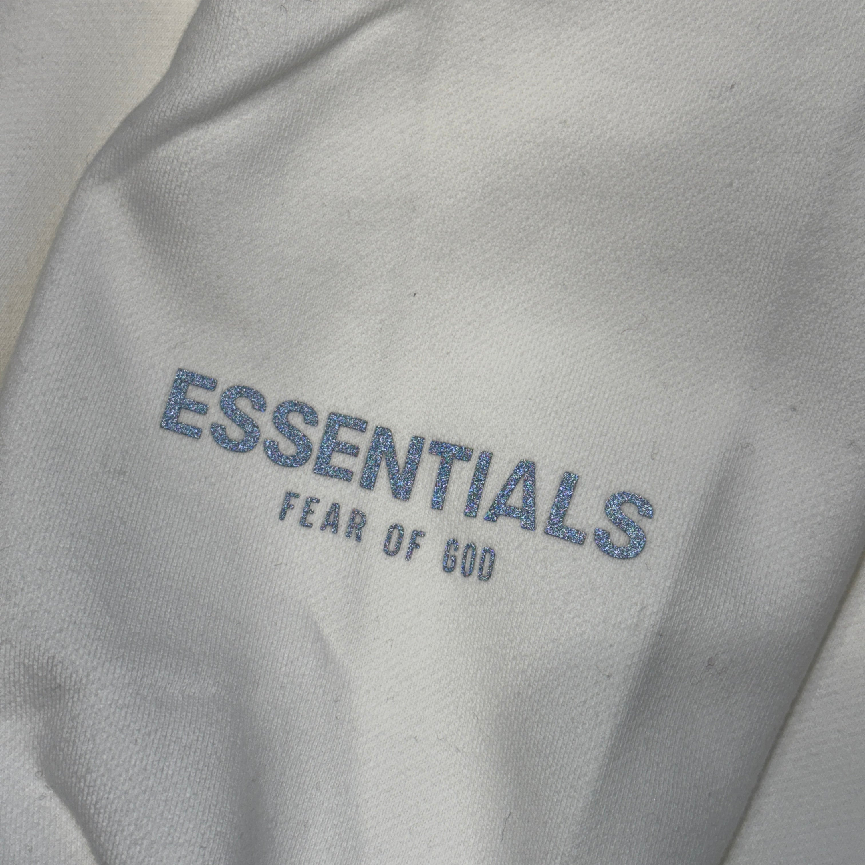 FEAR OF GOD ESSENTIALS 2020SS 3D Silicon Applique Pullover Hoodie Size L フィアオブゴッド エッセンシャル 3Dシリコンアップリケ プルオーバー フーディー サイズL