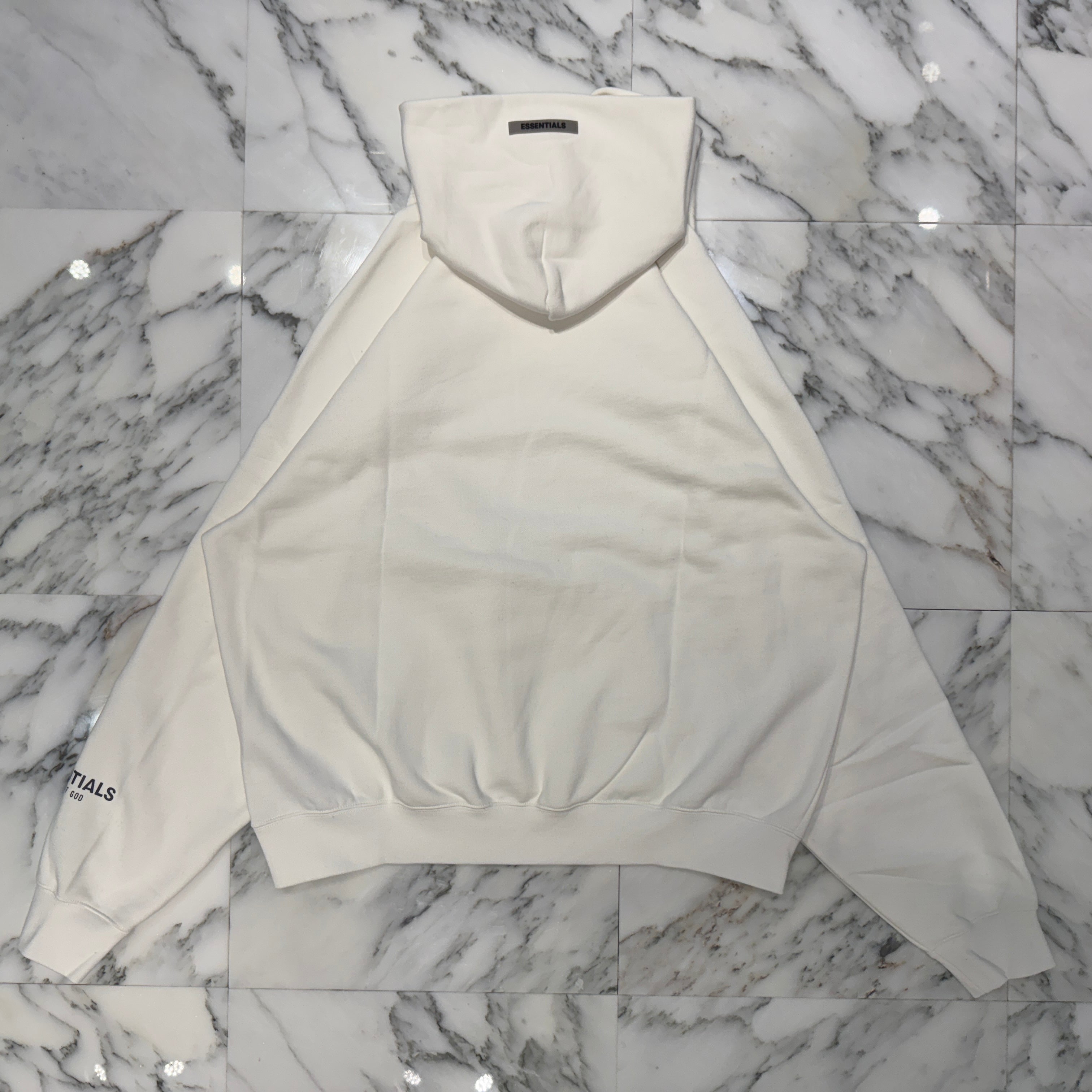 FEAR OF GOD ESSENTIALS 2020SS 3D Silicon Applique Pullover Hoodie Size L フィアオブゴッド エッセンシャル 3Dシリコンアップリケ プルオーバー フーディー サイズL