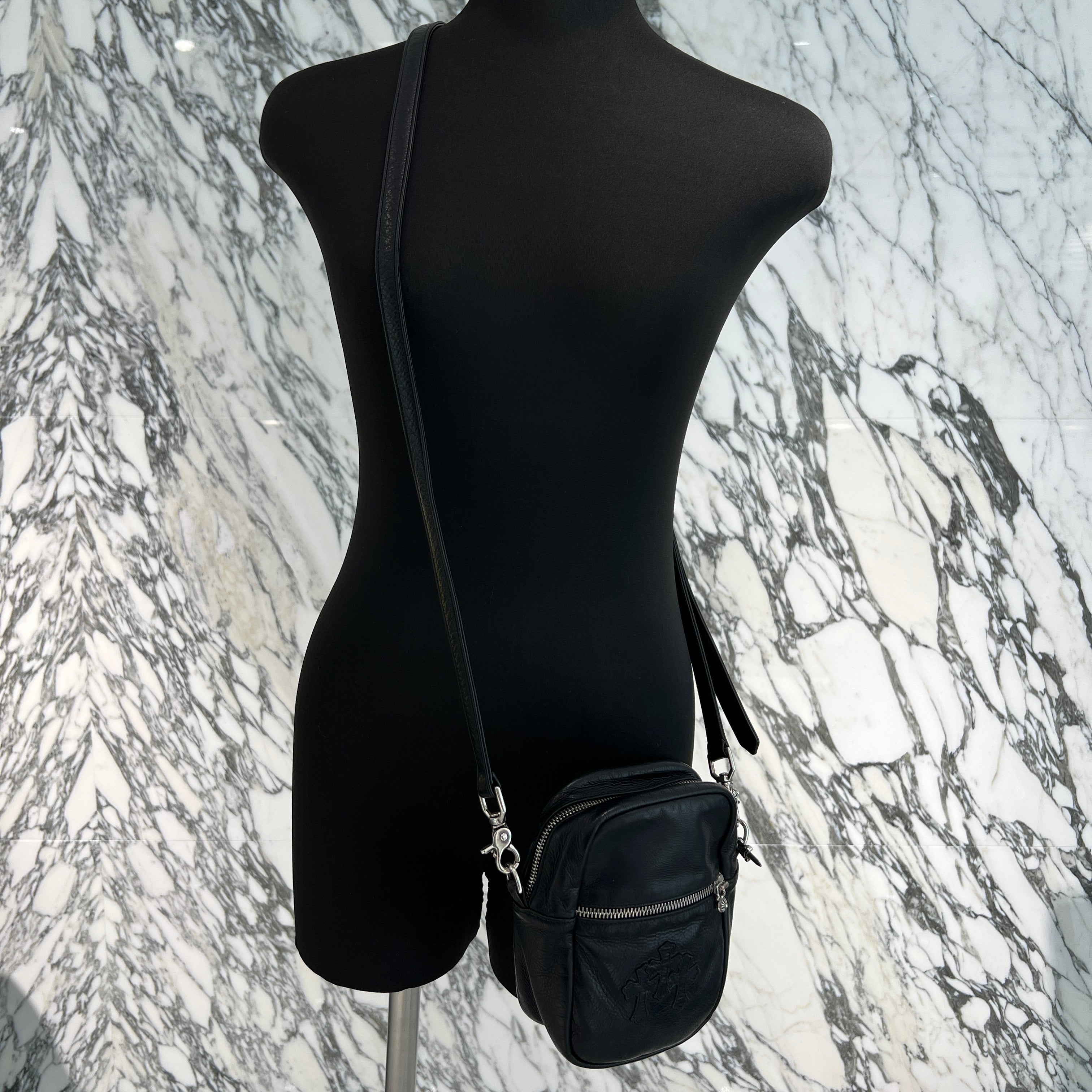 CHROME HEARTS TAKAMINI 3 Cemetery Cross Patch Shoulder Bag クロムハーツ タカミニ 3セメタリークロスパッチ ショルダーバッグ