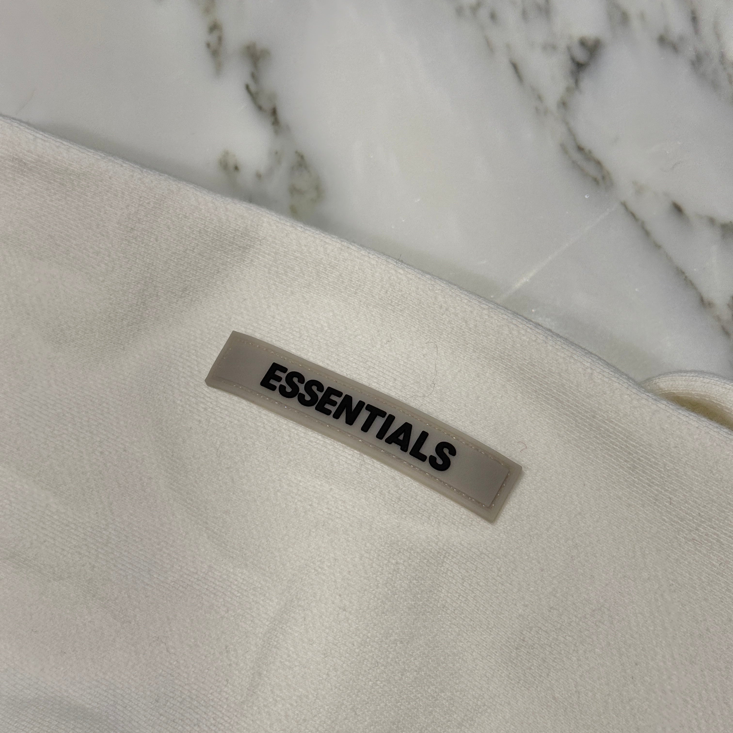 FEAR OF GOD ESSENTIALS 2020SS 3D Silicon Applique Pullover Hoodie Size L フィアオブゴッド エッセンシャル 3Dシリコンアップリケ プルオーバー フーディー サイズL