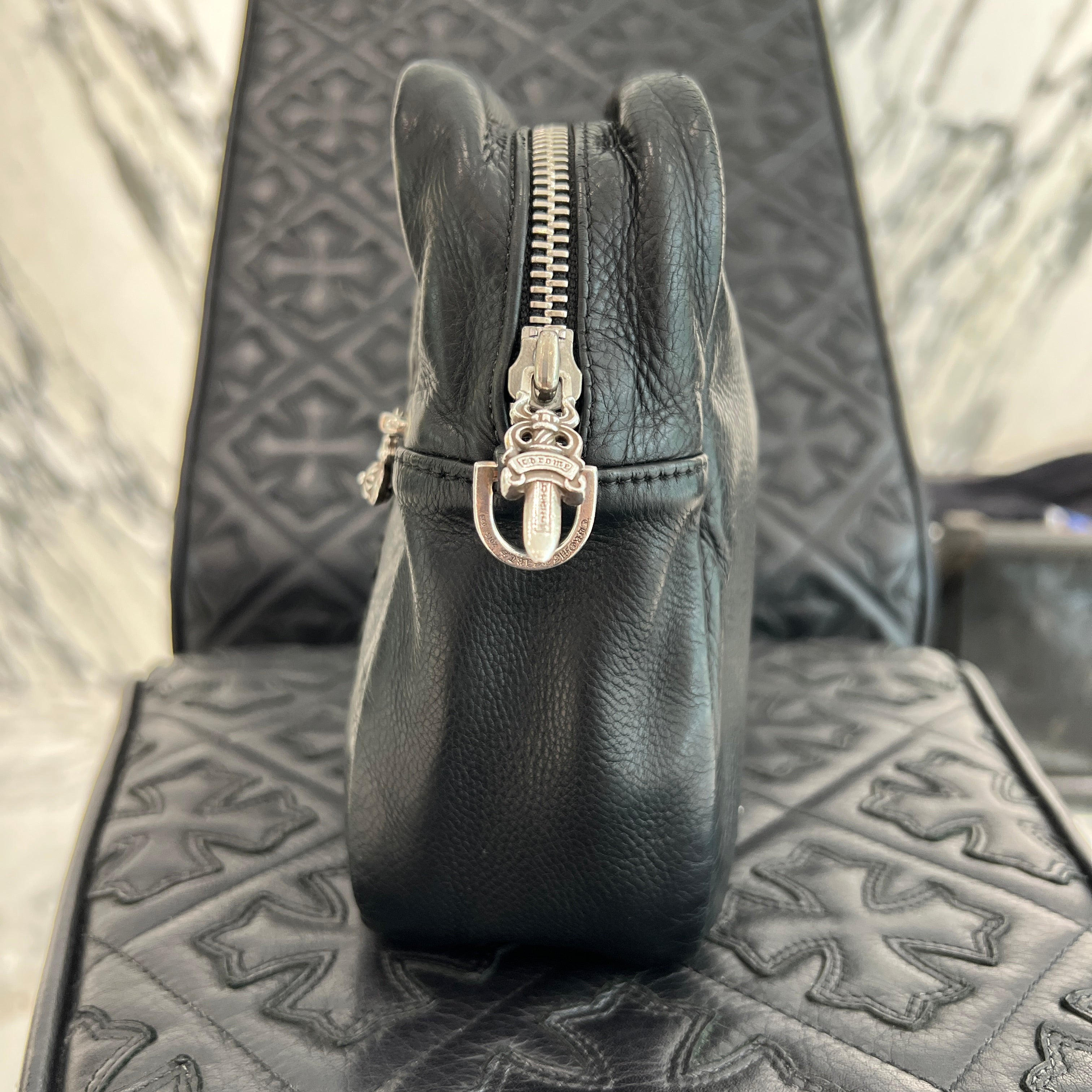 CHROME HEARTS TAKAMINI 3 Cemetery Cross Patch Shoulder Bag クロムハーツ タカミニ 3セメタリークロスパッチ ショルダーバッグ
