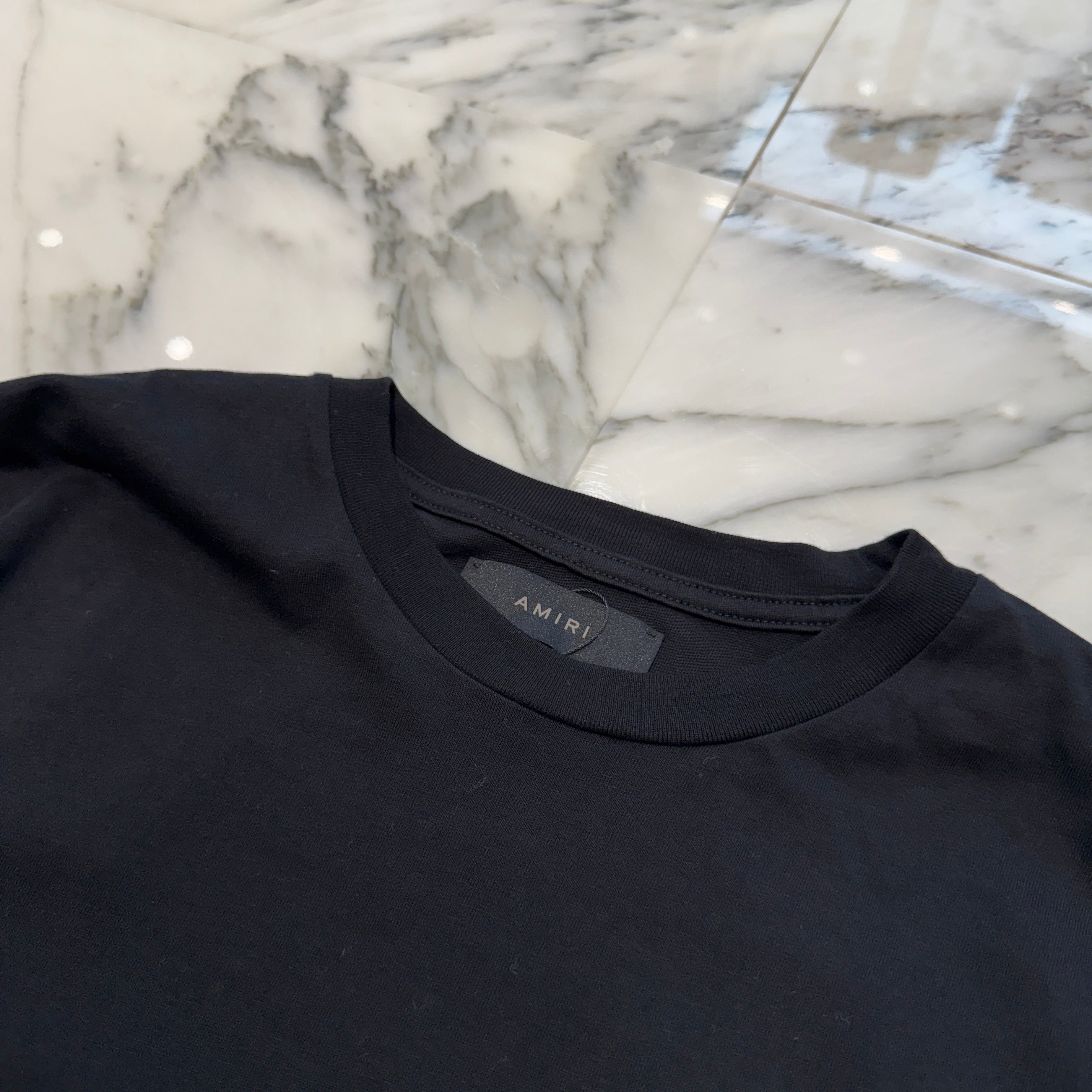 AMIRI MA Logo Bandana Applique Short Sleeve Tee AMJYTE1095 Size XL