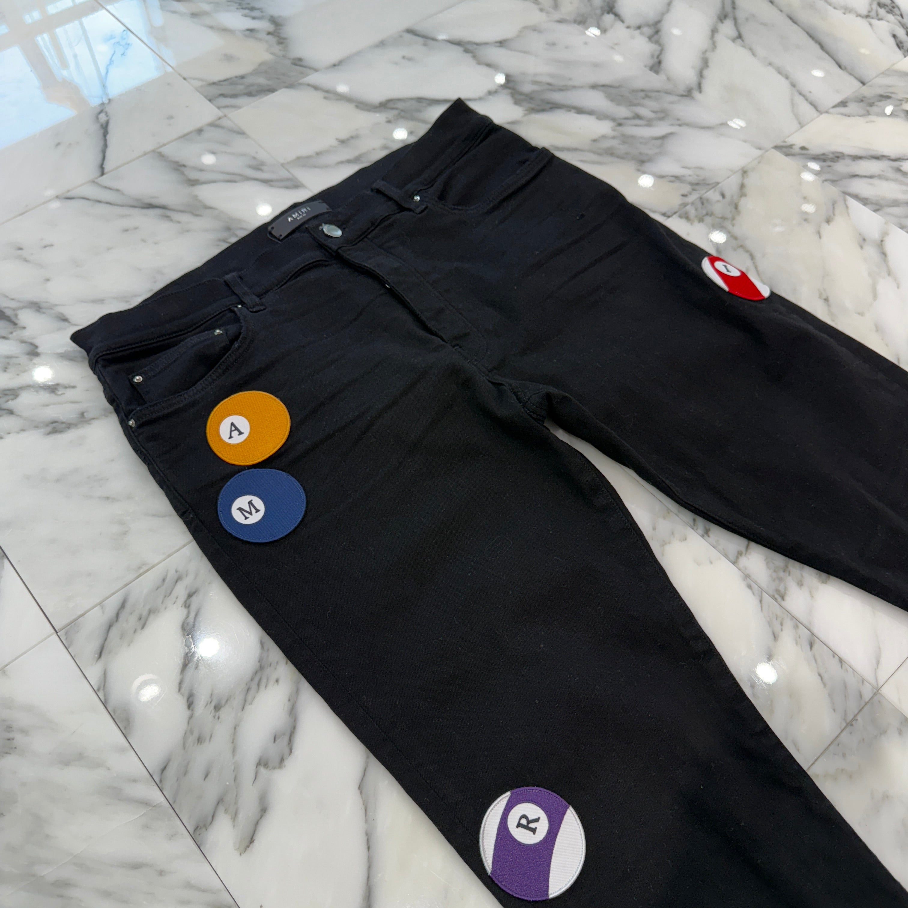 AMIRI Pool Ball Patch Skinny Jeans AMDNSY1129 Size 36 アミリ ボールプール パッチ スキニージーンズ サイズ36