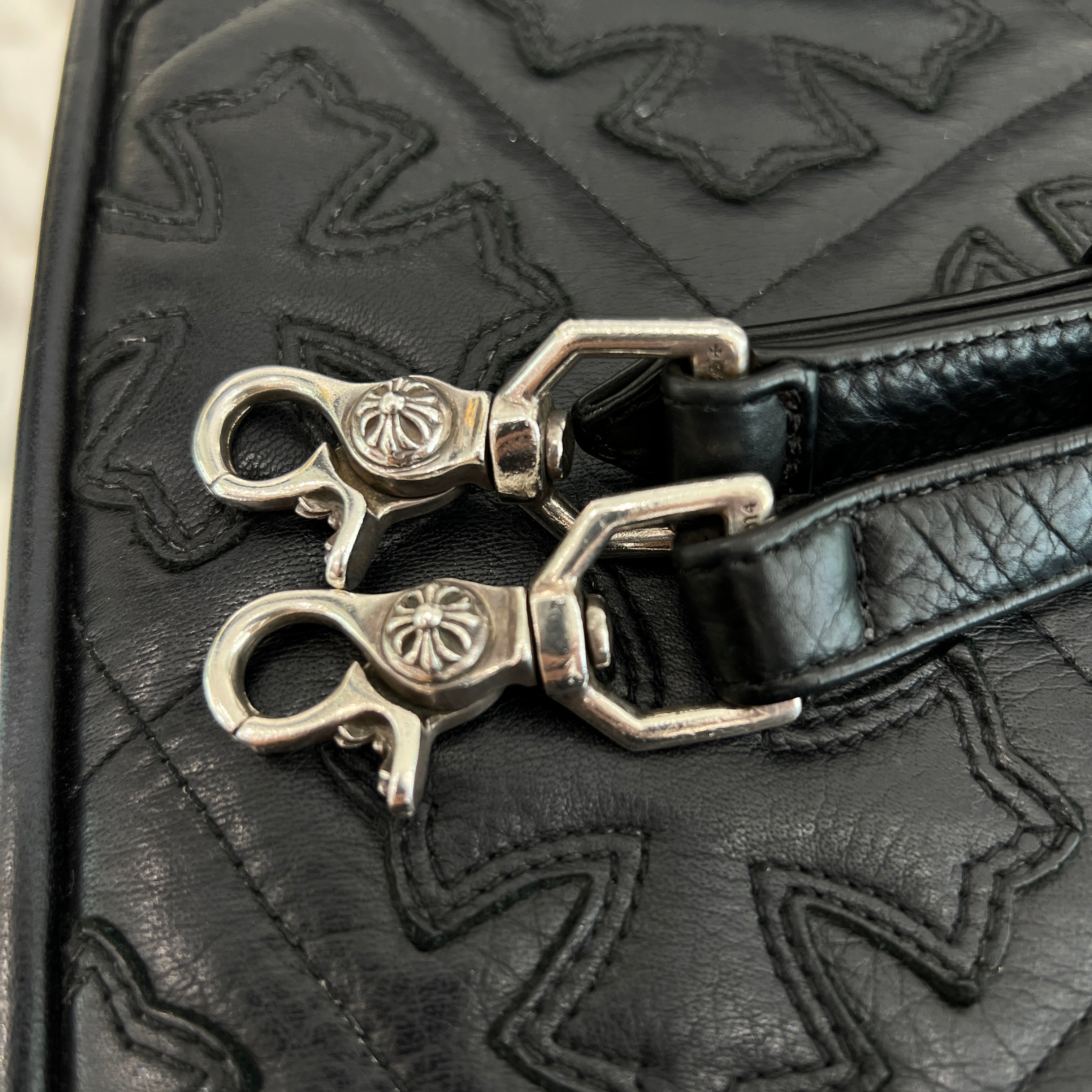 CHROME HEARTS TAKAMINI 3 Cemetery Cross Patch Shoulder Bag クロムハーツ タカミニ 3セメタリークロスパッチ ショルダーバッグ