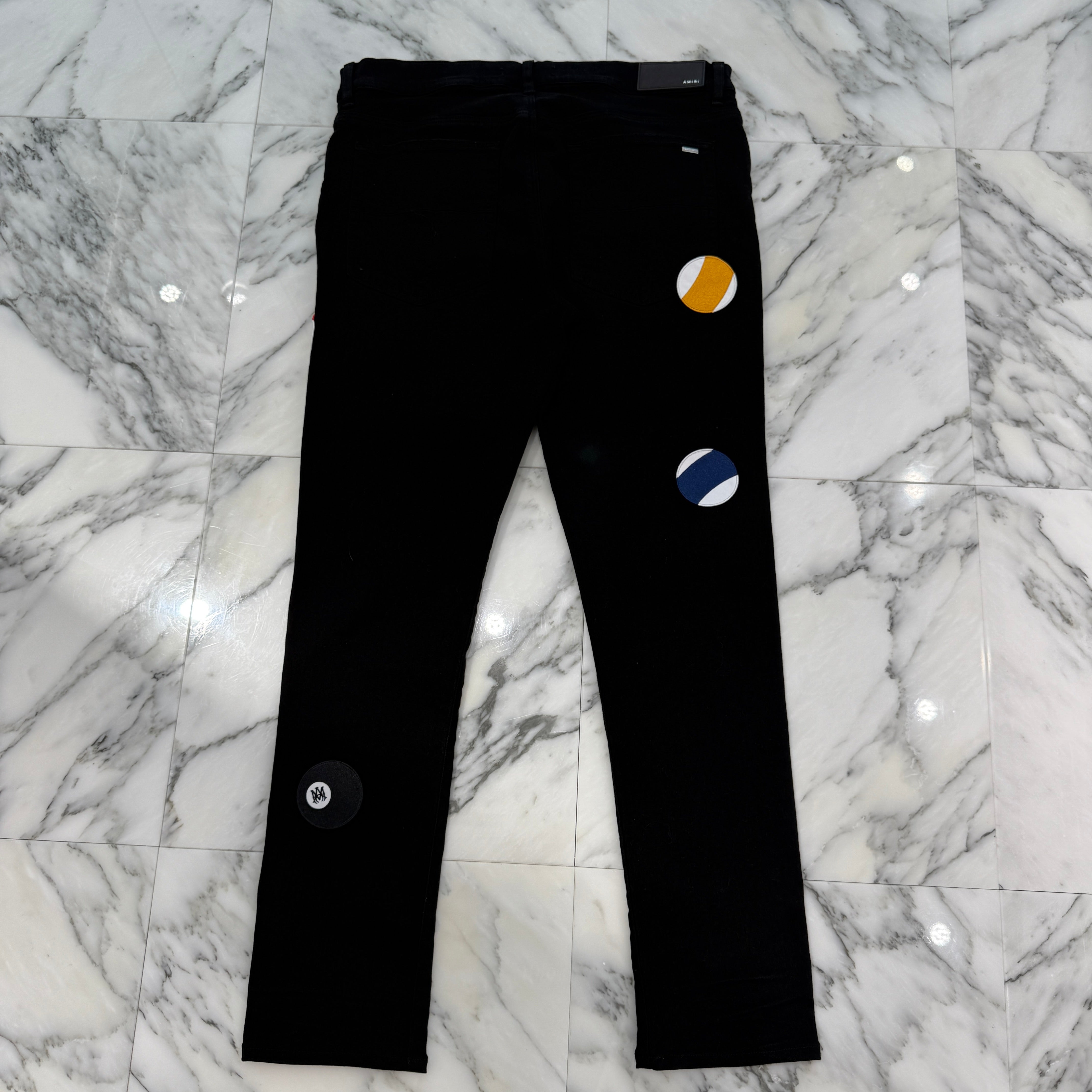 AMIRI Pool Ball Patch Skinny Jeans AMDNSY1129 Size 36 アミリ ボールプール パッチ スキニージーンズ サイズ36