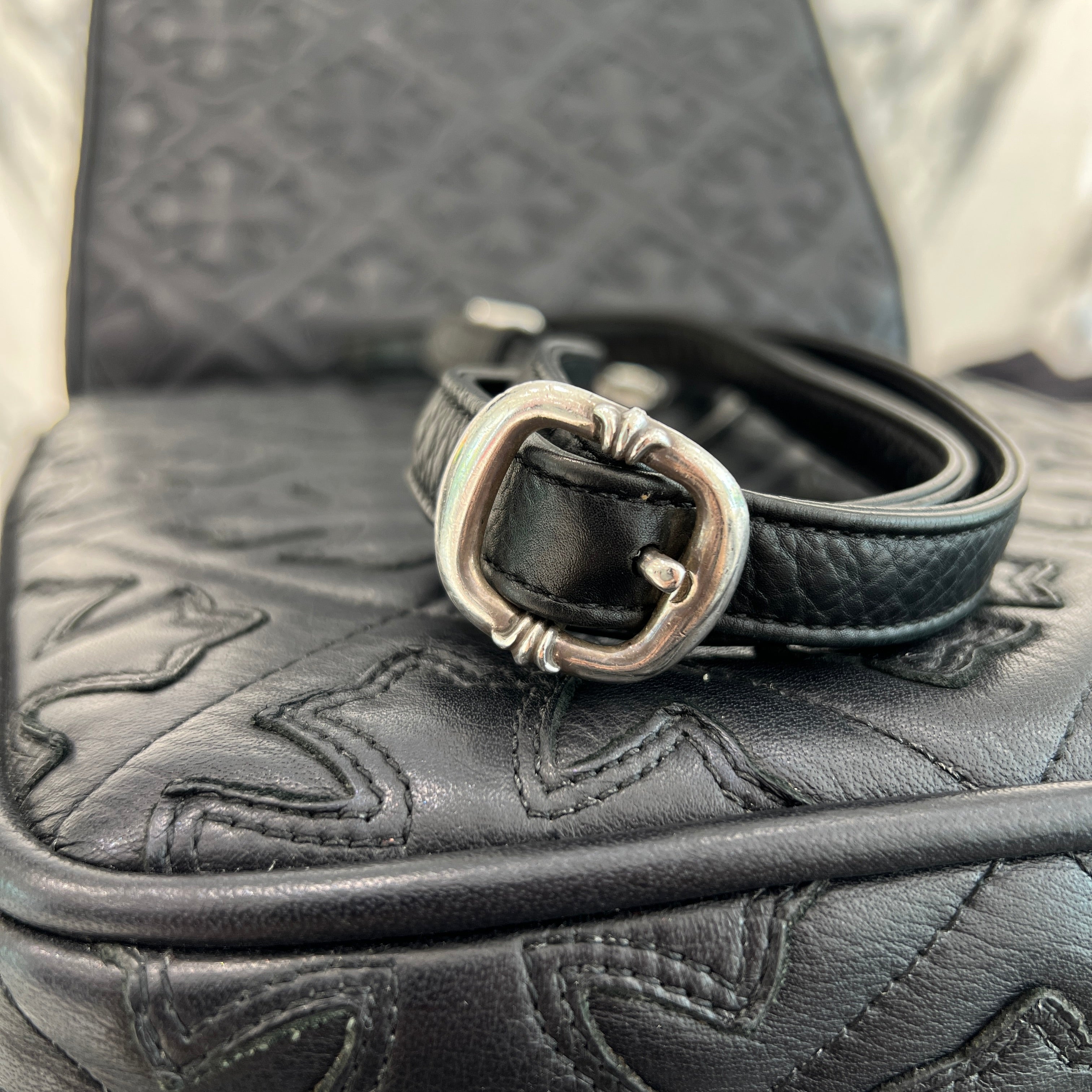 CHROME HEARTS TAKAMINI 3 Cemetery Cross Patch Shoulder Bag クロムハーツ タカミニ 3セメタリークロスパッチ ショルダーバッグ