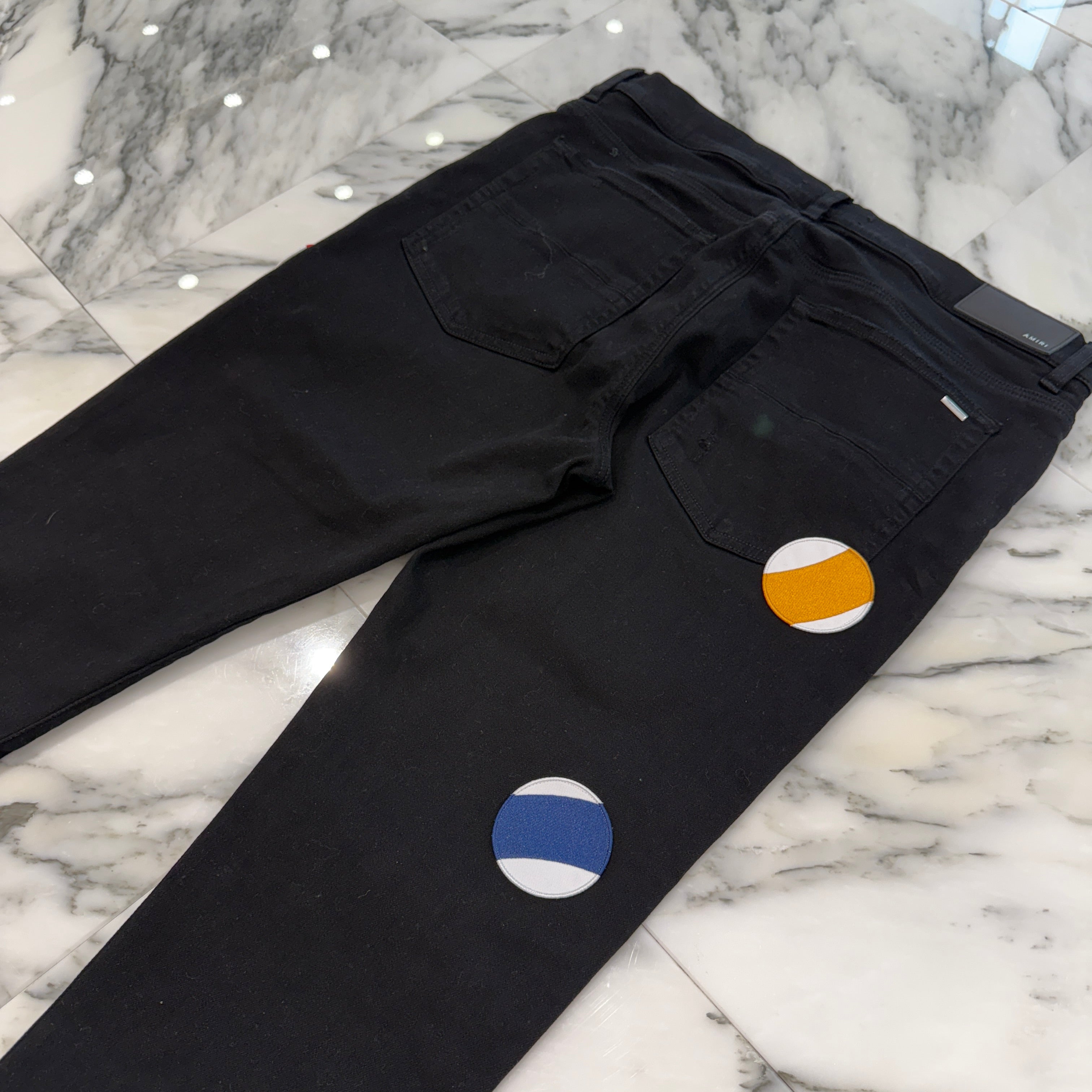 AMIRI Pool Ball Patch Skinny Jeans AMDNSY1129 Size 36 アミリ ボールプール パッチ スキニージーンズ サイズ36