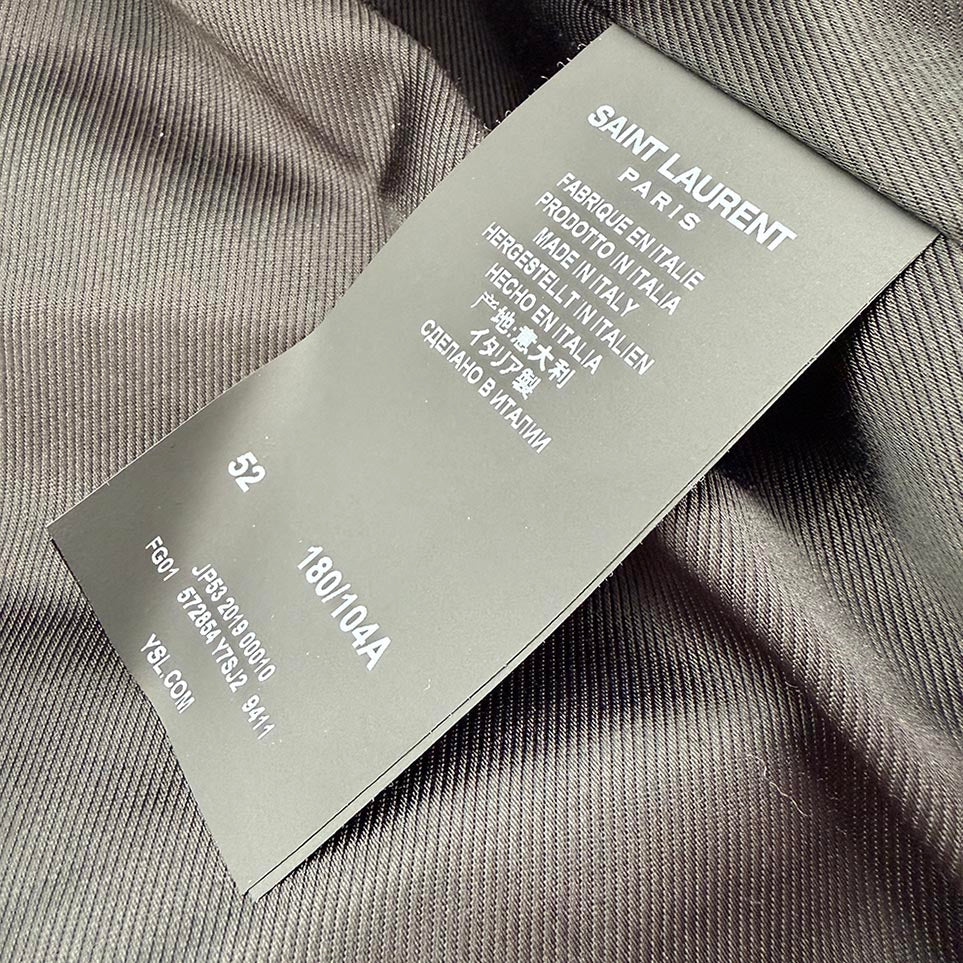 SAINT LAURENT PARIS 2019AW Double Breasted Mouton Coat 572854 Y7SJ2 Size S サンローランパリ ダブルブレステッド ムートンコート サイズS