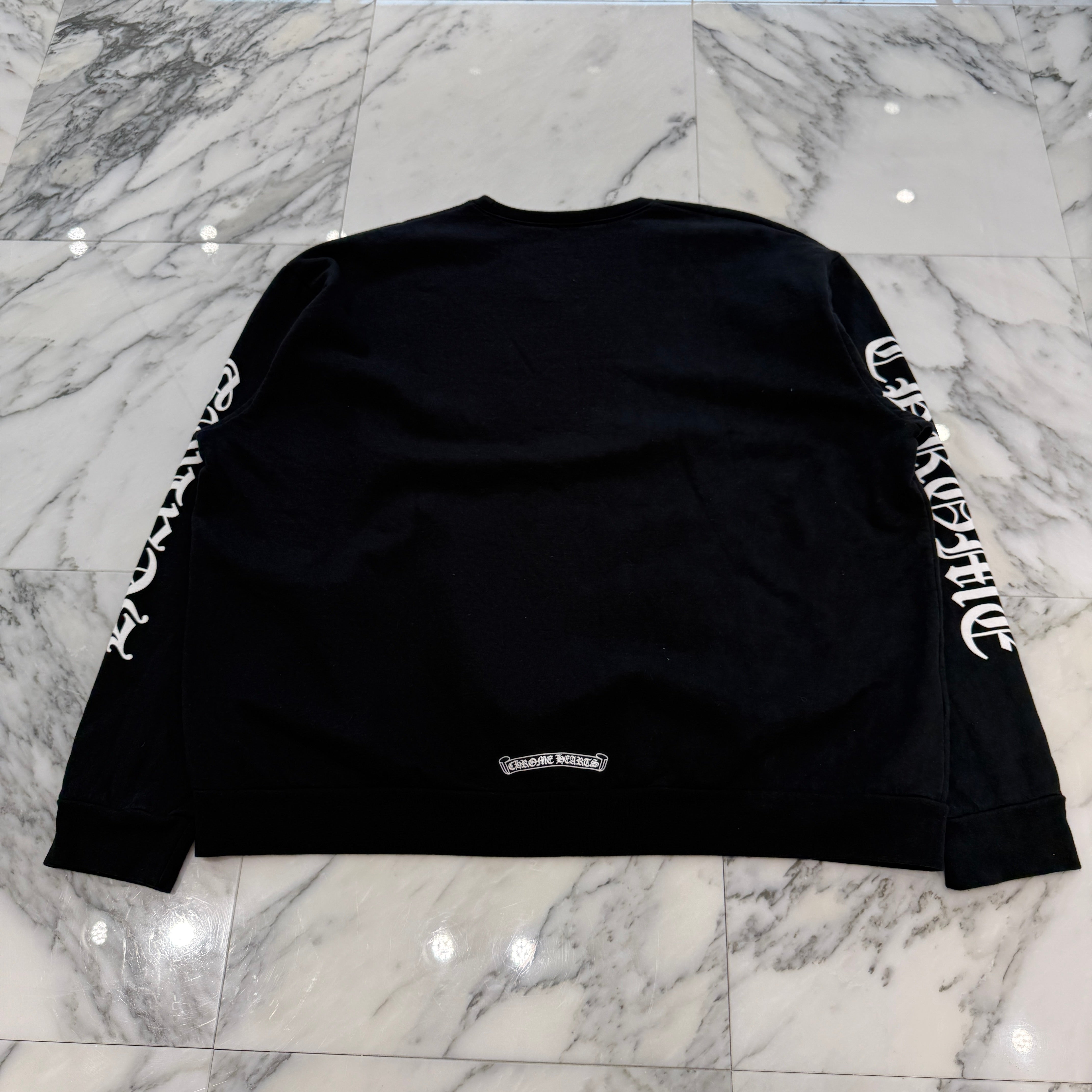 CHROME HEARTS Neck Logo Crewneck Sweatshirt Size L クロムハーツ ネックロゴクルーネックスウェットシャツ サイズL