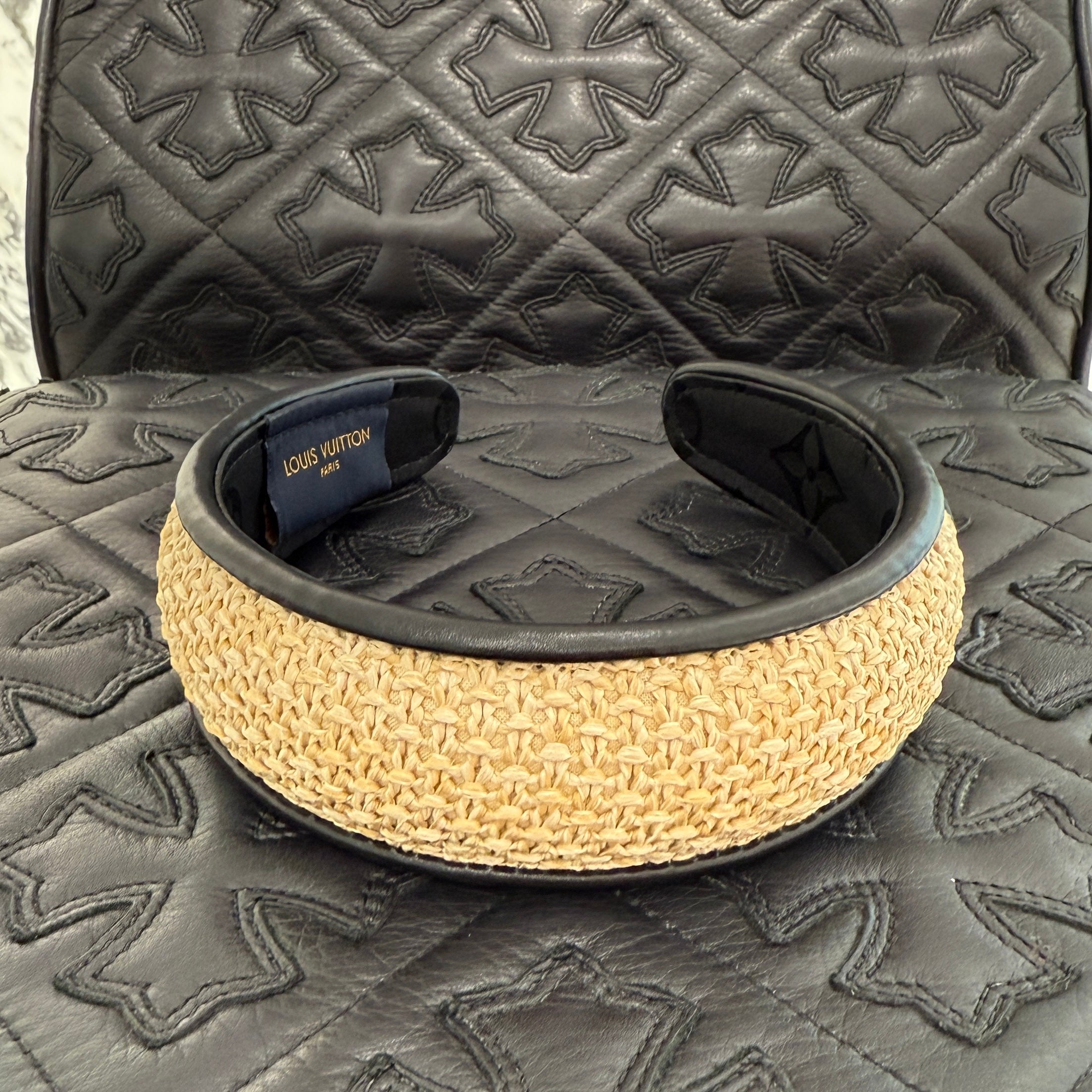 LOUIS VUITTON Raffia Headband M77534 ルイヴィトン ラフィア ヘッドバンド