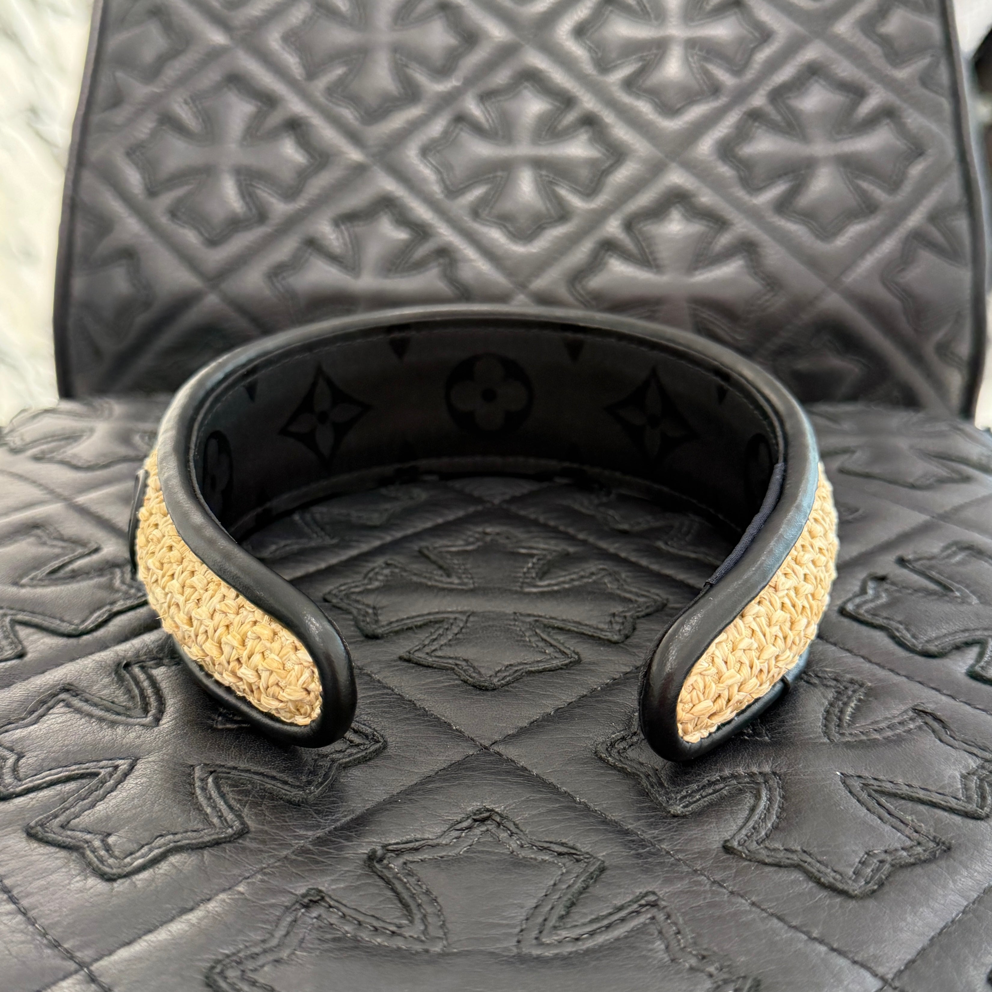 LOUIS VUITTON Raffia Headband M77534 ルイヴィトン ラフィア ヘッドバンド