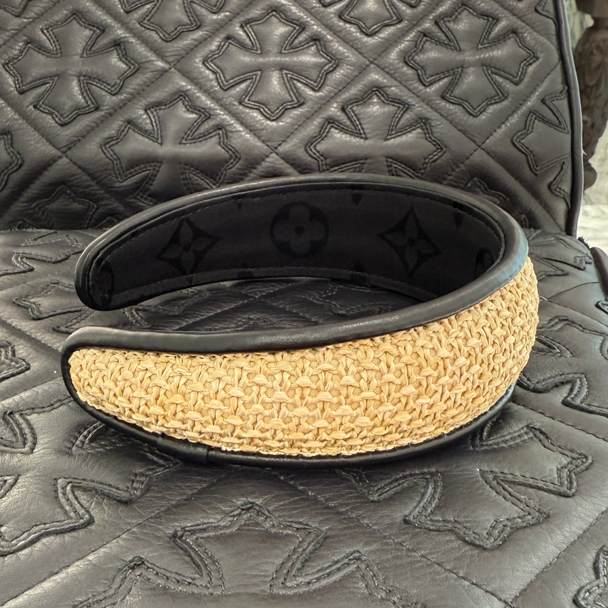 LOUIS VUITTON Raffia Headband M77534 ルイヴィトン ラフィア ヘッドバンド