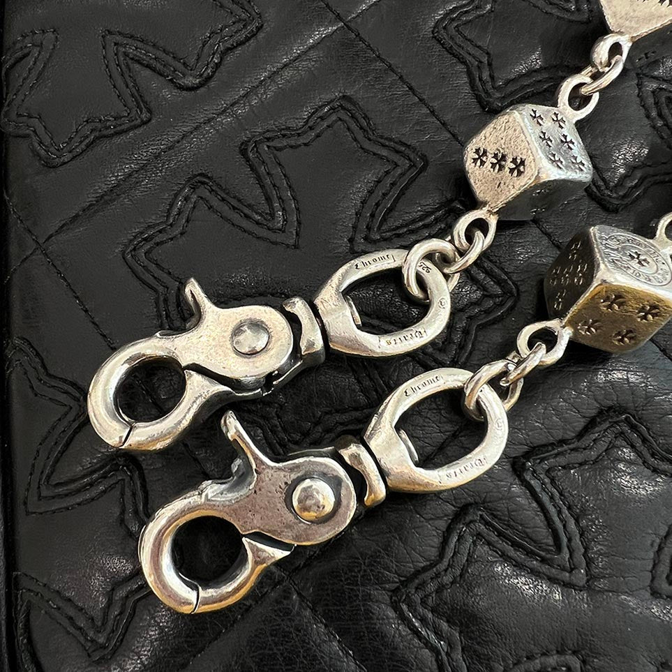 CHROME HEARTS 2 CLIP DICE Wallet Chain 11 LINKS クロムハーツ 2クリップ ダイス ウォレットチェーン 11リンク