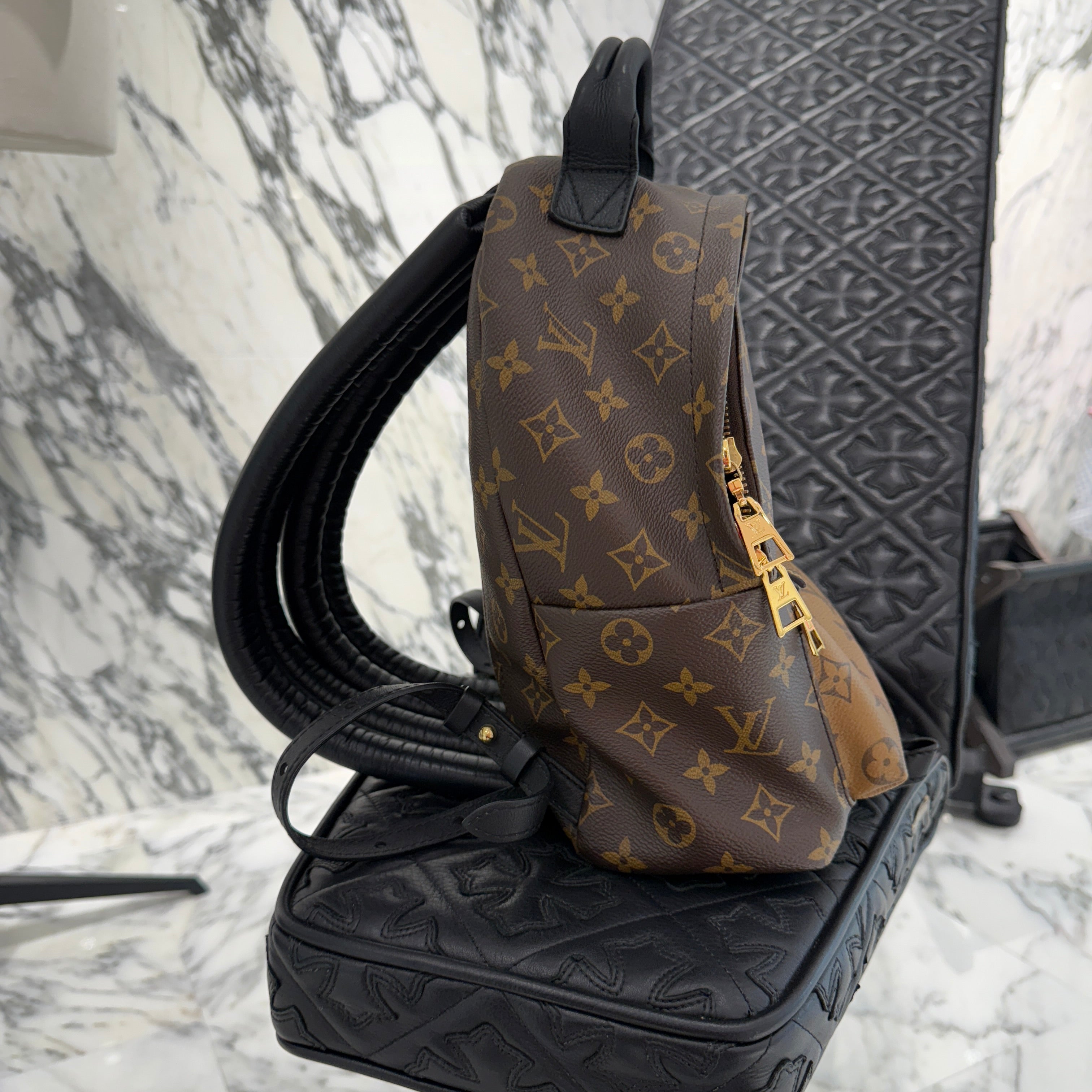 LOUIS VUITTON Monogram Reverse Palm Springs Backpack PM M44870 ルイヴィトン モノグラムリバース パームスプリングス バックパック PM