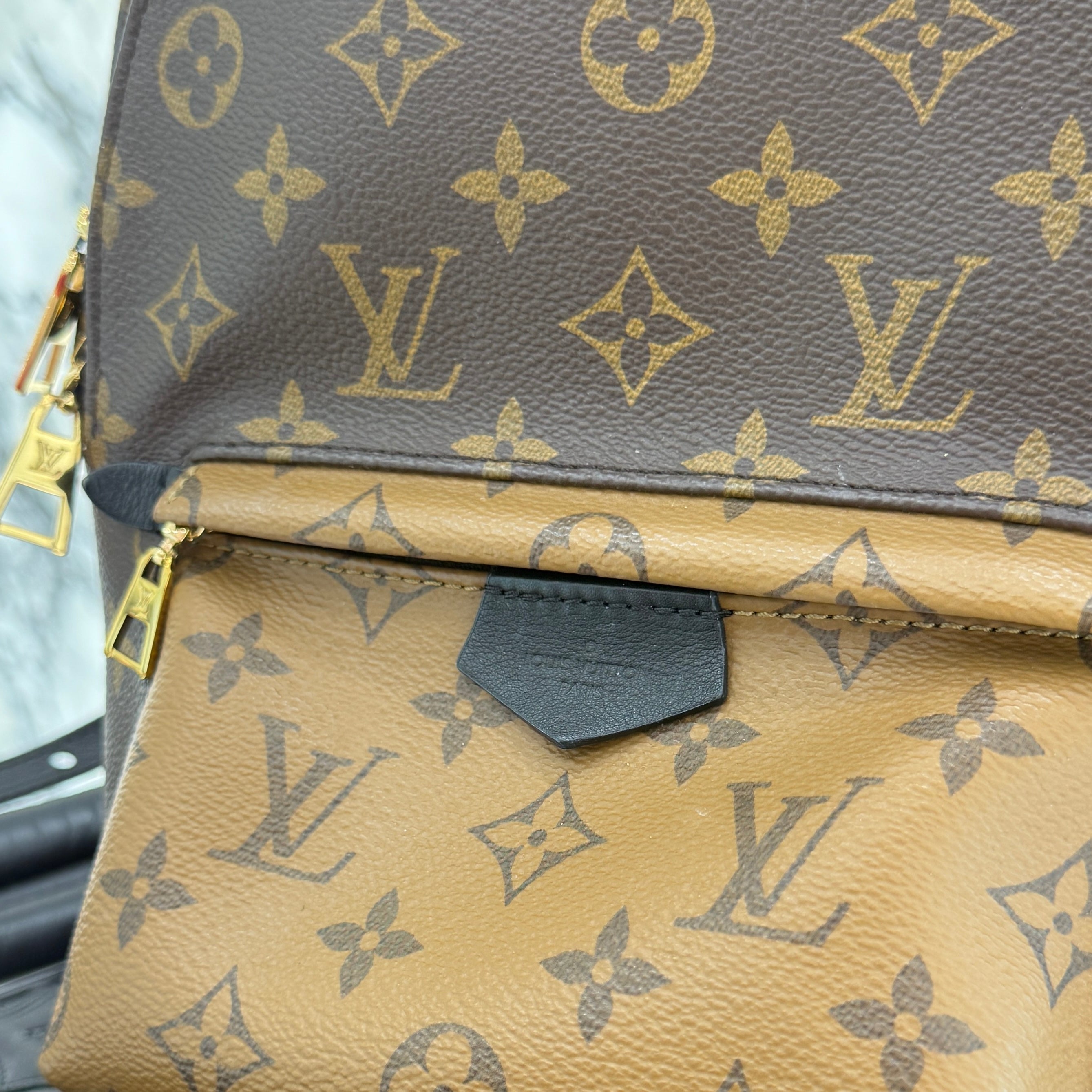 LOUIS VUITTON Monogram Reverse Palm Springs Backpack PM M44870 ルイヴィトン モノグラムリバース パームスプリングス バックパック PM