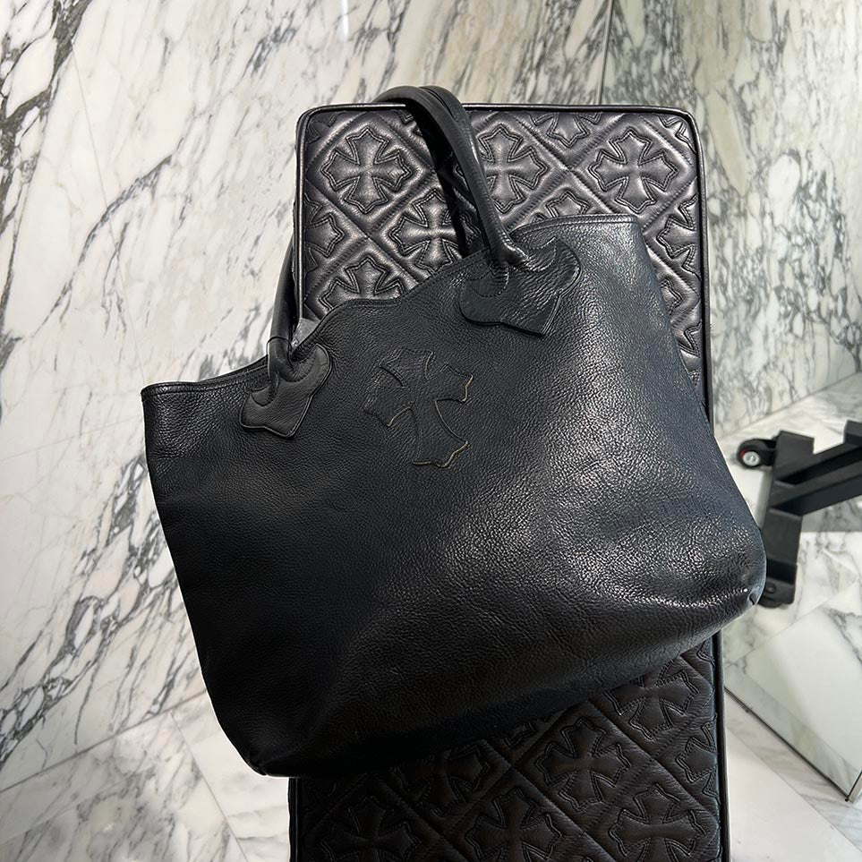 CHROME HEARTS 1 Cross Leather Patch FS Tote Bag クロムハーツ 1