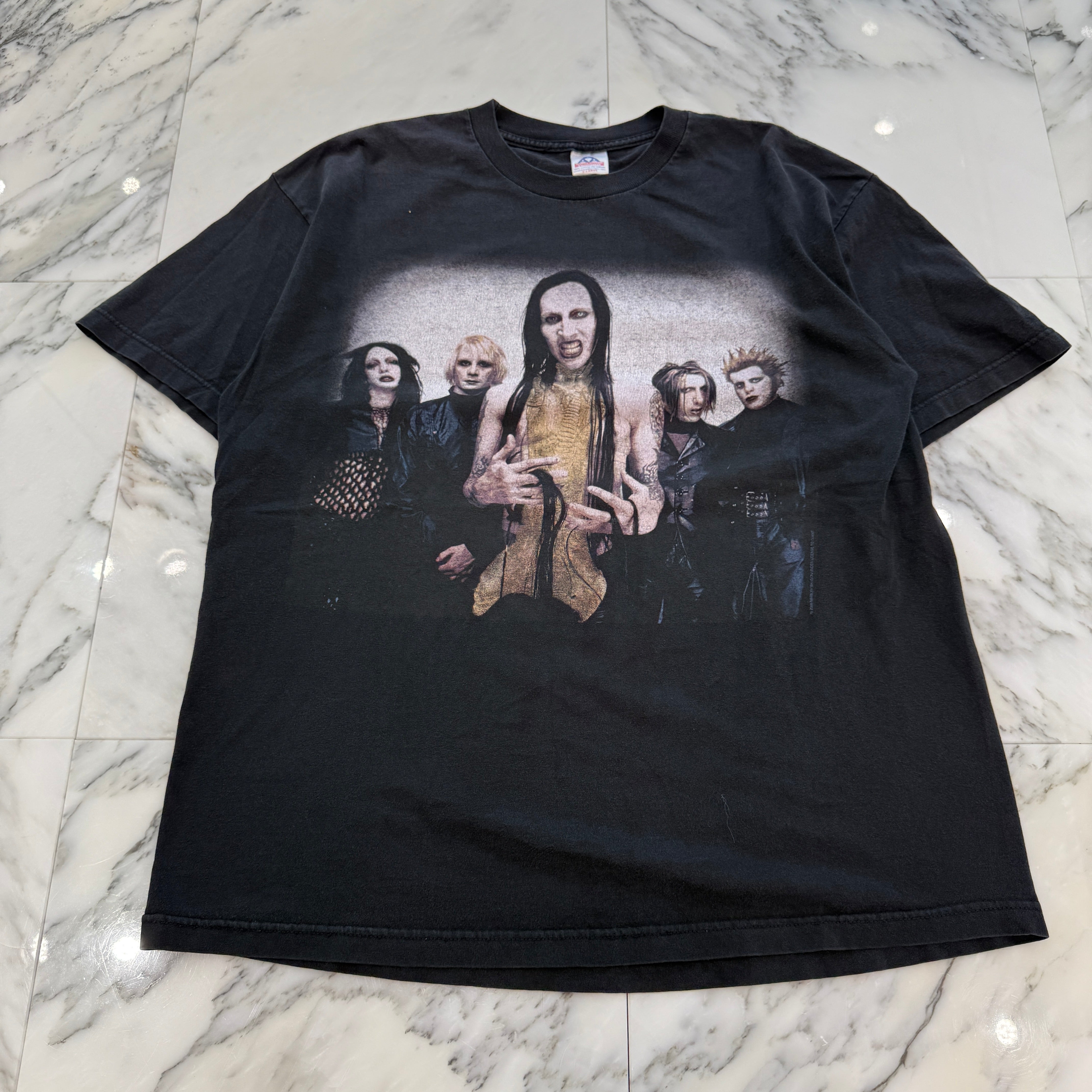Vintage 00's Marilyn Manson "Guns God And Goverment Tour 2000" ALSTYLE S/S Tee Size XL 00's マリリン・マンソン "ガンズ・ゴッド・アンド・ガバメント ツアー 2000" アルスタイル社製 Tシャツ サイズXL