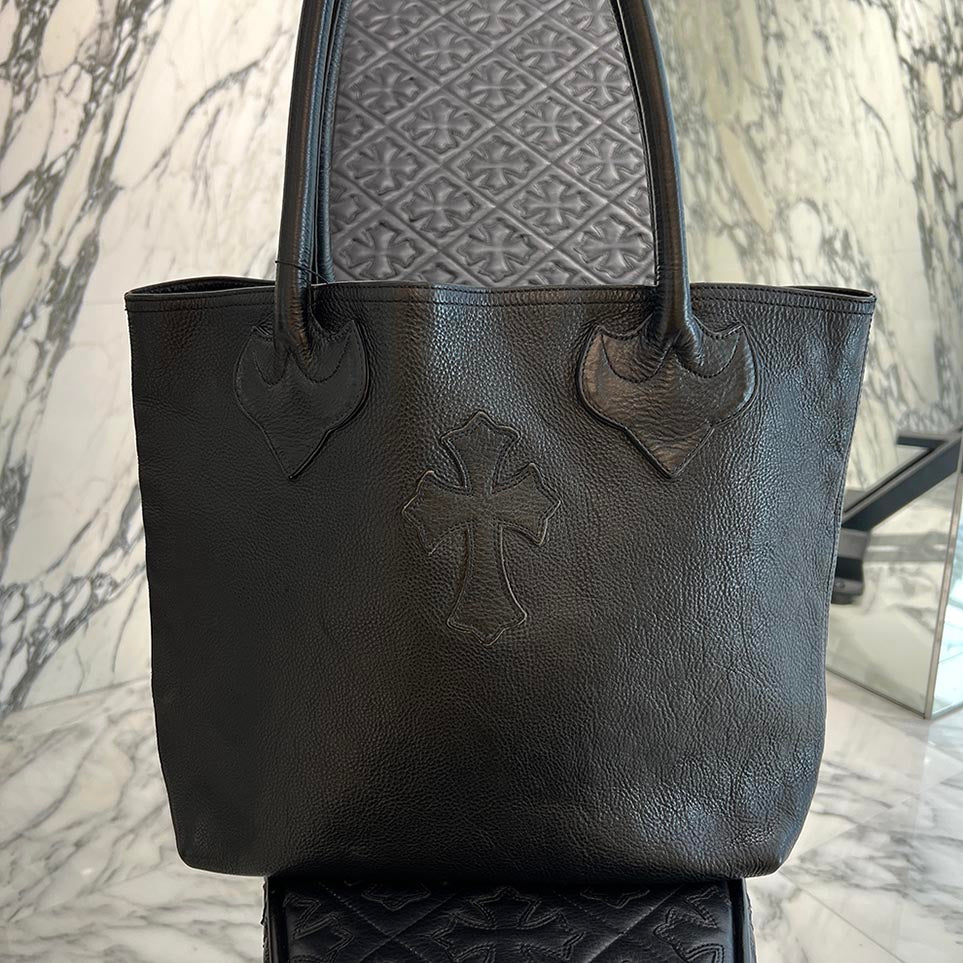 クロムハーツ トートバッグ レザー クロスパッチCHROME HEARTS CHROME HEARTS 1 Cross Leather Patch FS Tote Bag クロムハーツ 1