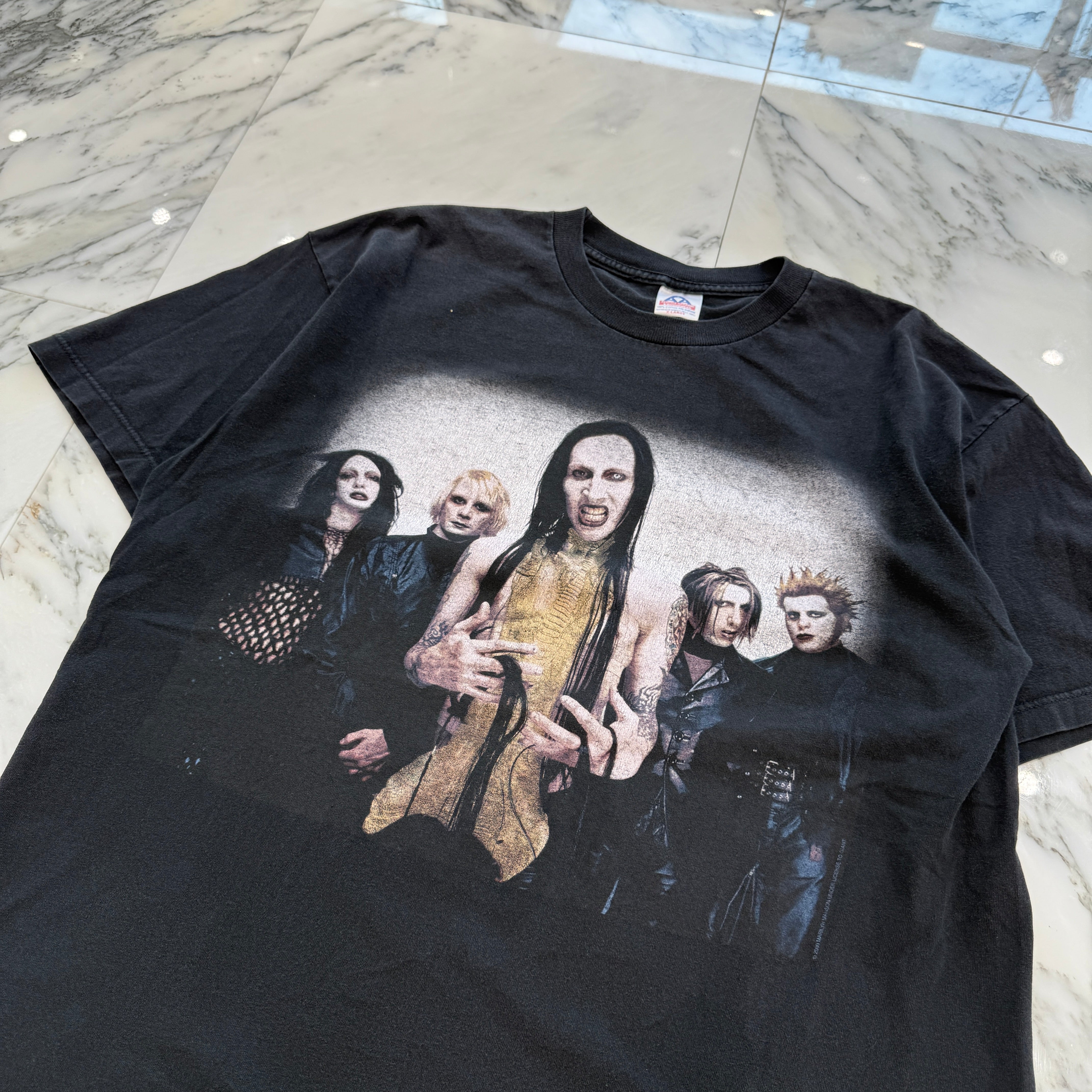 Vintage 00's Marilyn Manson "Guns God And Goverment Tour 2000" ALSTYLE S/S Tee Size XL 00's マリリン・マンソン "ガンズ・ゴッド・アンド・ガバメント ツアー 2000" アルスタイル社製 Tシャツ サイズXL