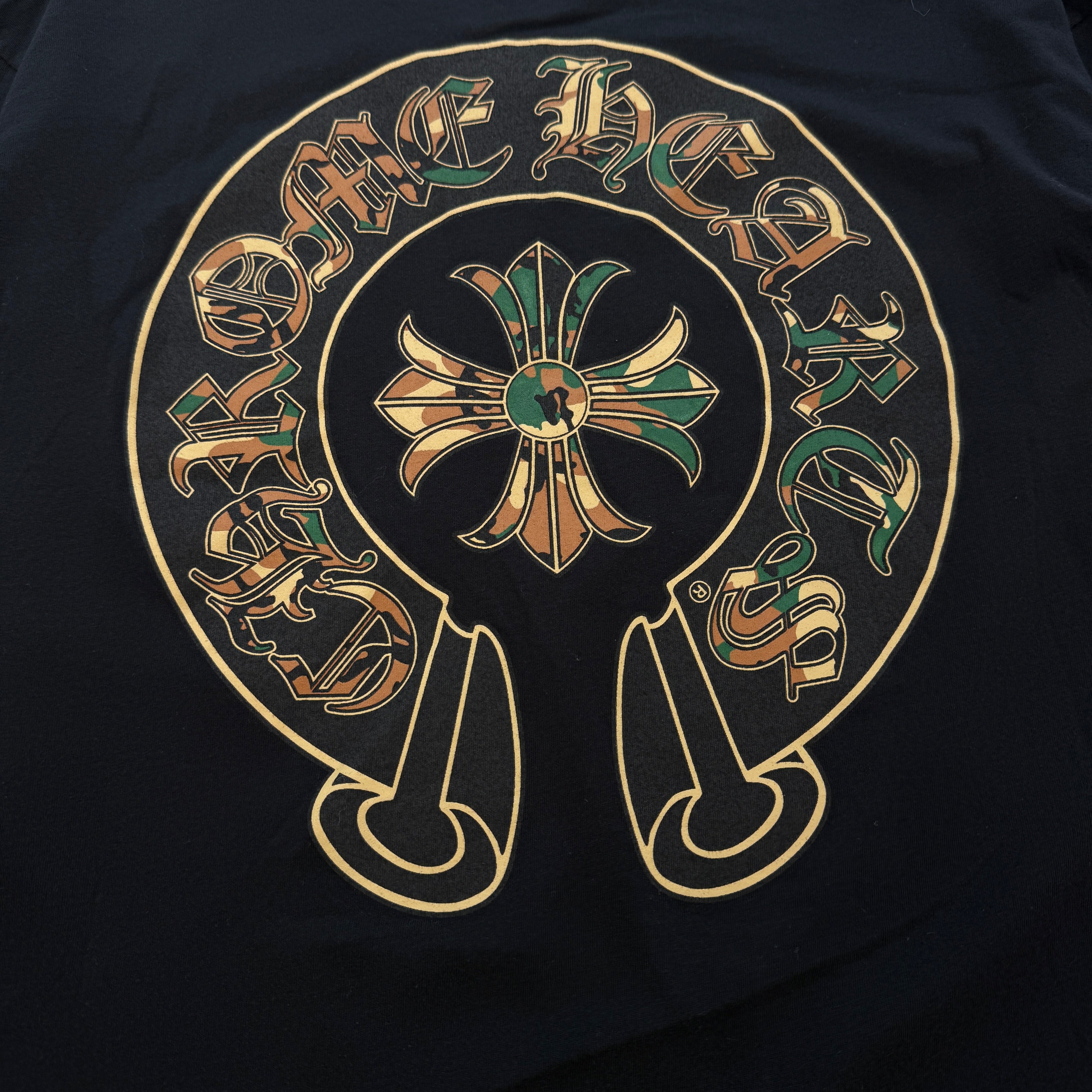 CHROME HEARTS Camo Horseshoe Long Sleeve Tee Size XL クロムハーツ カモ ホースシュー ロングスリーブTシャツ サイズXL