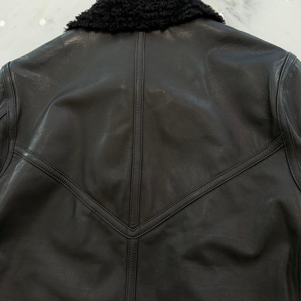CHROME HEARTS KODIAK Boa Leather Jacket Size M クロムハーツ コディアック ボア レザージャケット サイズM