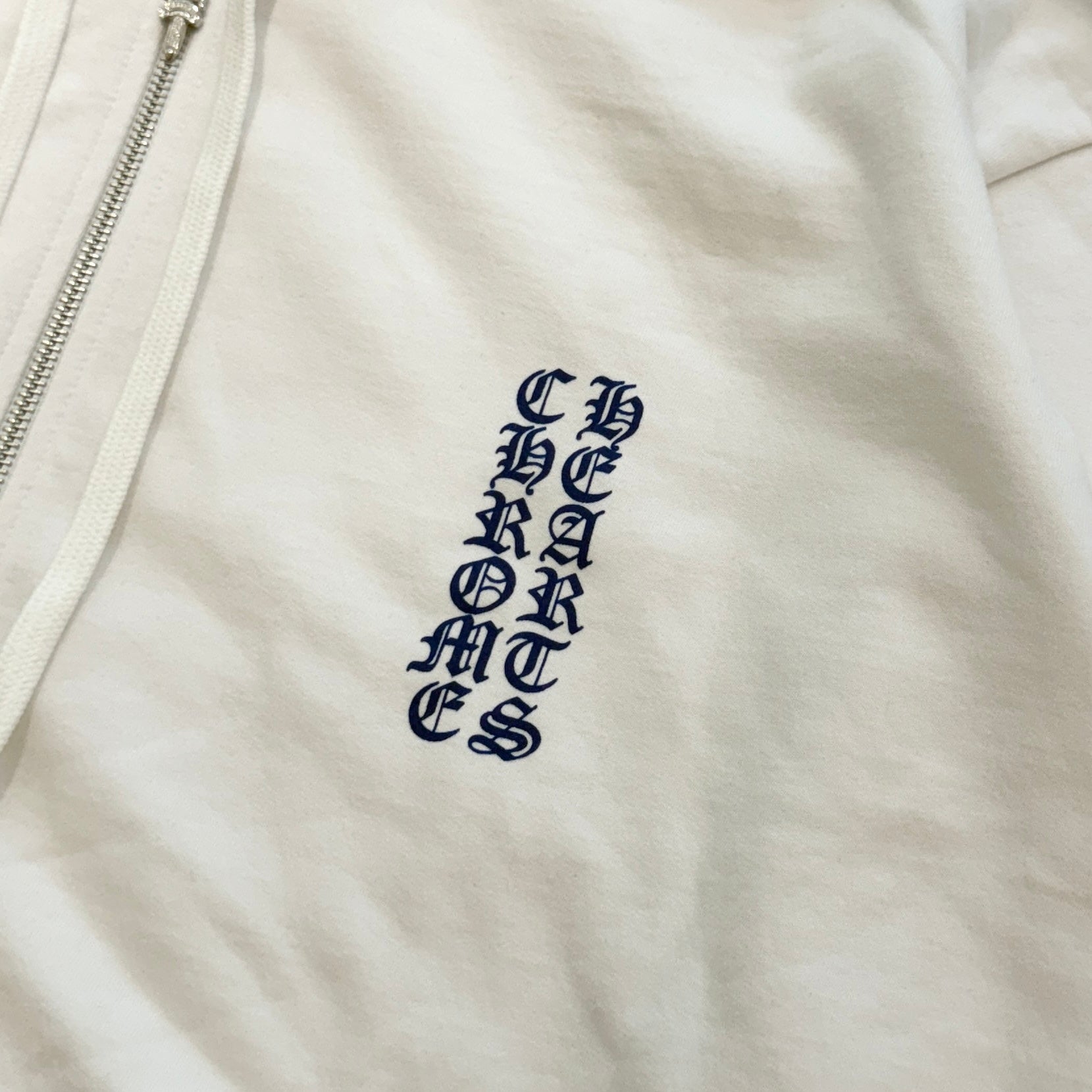 CHROME HEARTS Vertical Logo Zip Up Hoodie Size L クロムハーツ ヴァーティカルロゴ ジップアップフーディー サイズL