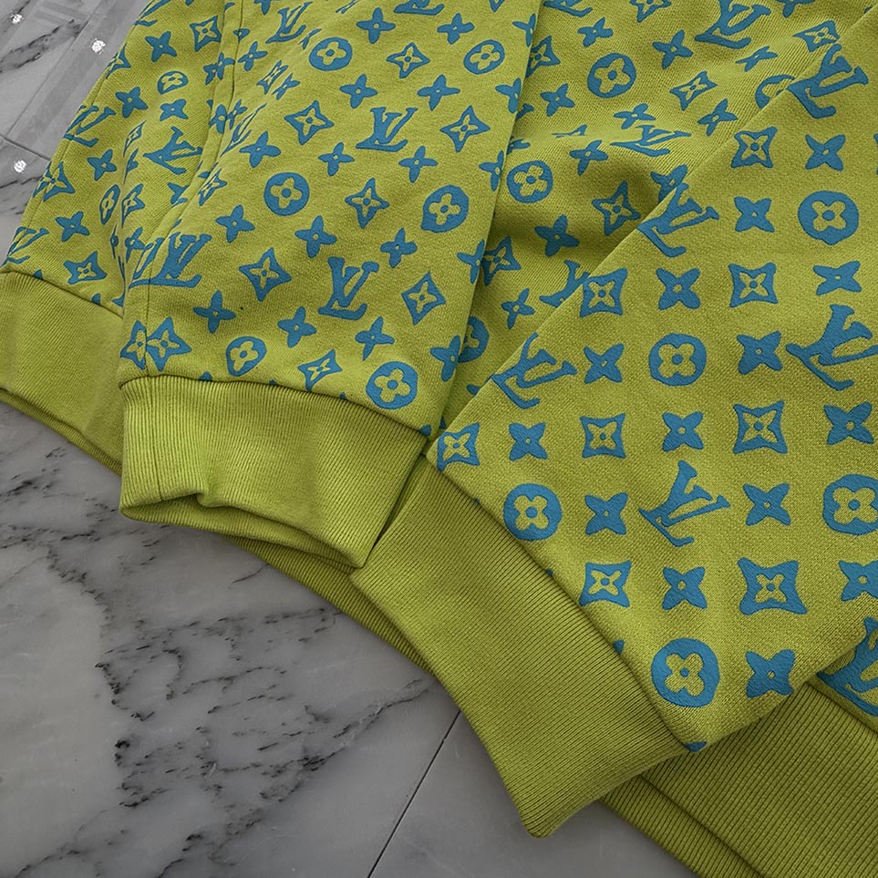 LOUIS VUITTON 2023SS Monogram Cotton Crew Neck Sweatshirt HOY87W Size XXL ルイヴィトン モノグラムコットン クルーネック スウェットシャツ サイズXXL