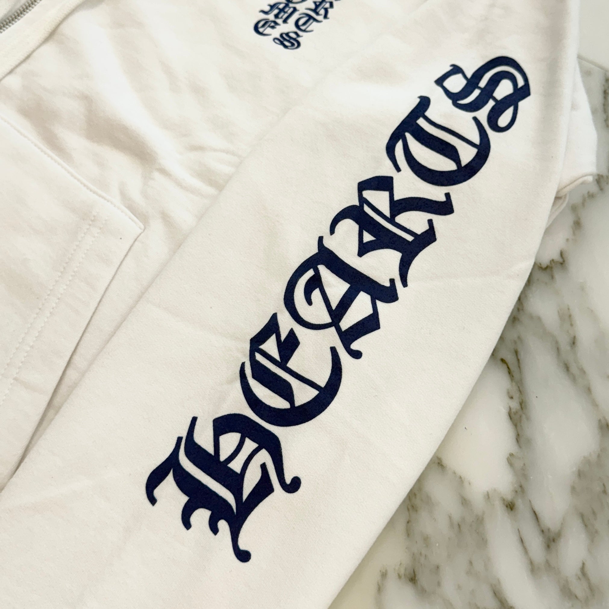 CHROME HEARTS Vertical Logo Zip Up Hoodie Size L クロムハーツ ヴァーティカルロゴ ジップアップフーディー サイズL