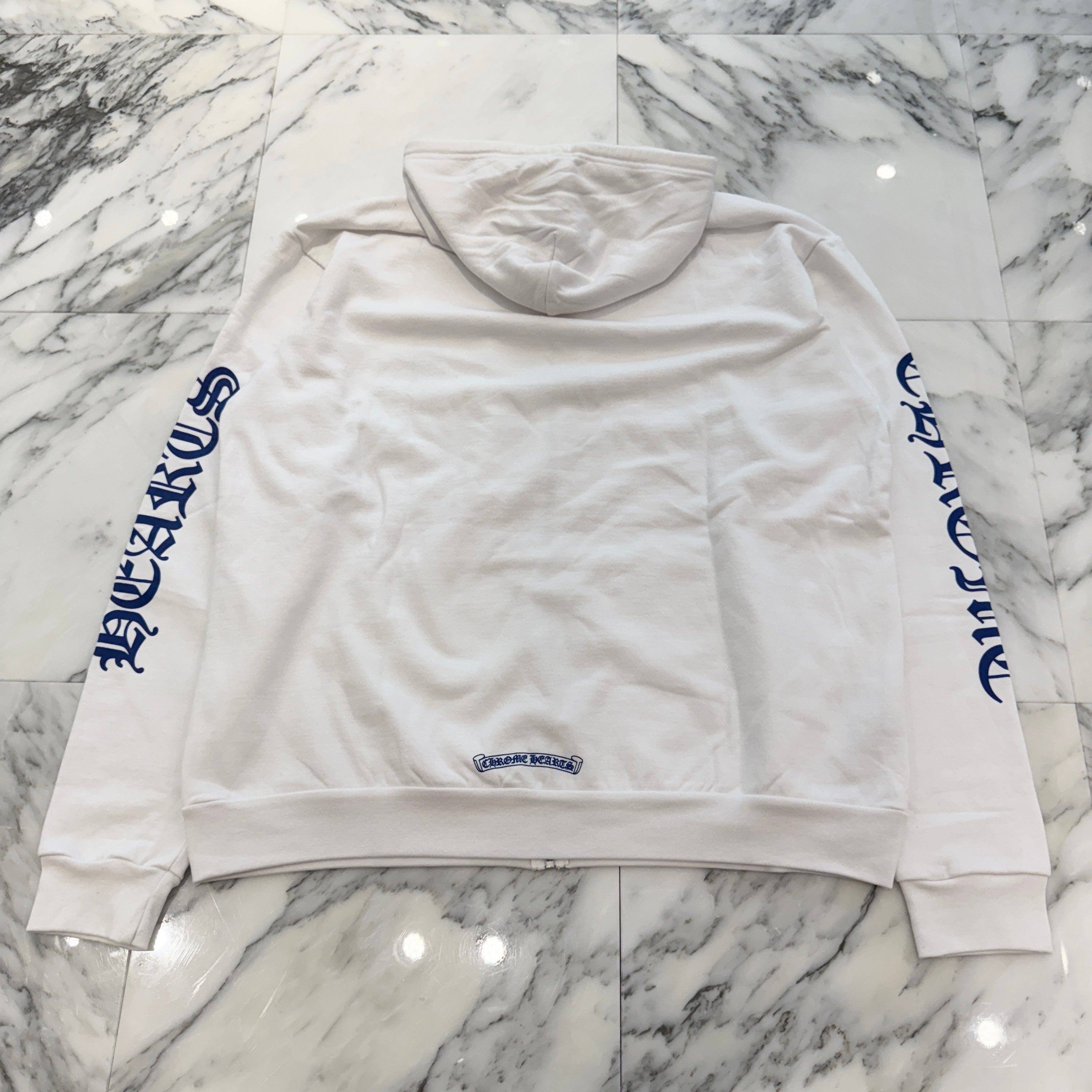 CHROME HEARTS Vertical Logo Zip Up Hoodie Size L クロムハーツ ヴァーティカルロゴ ジップアップフーディー サイズL