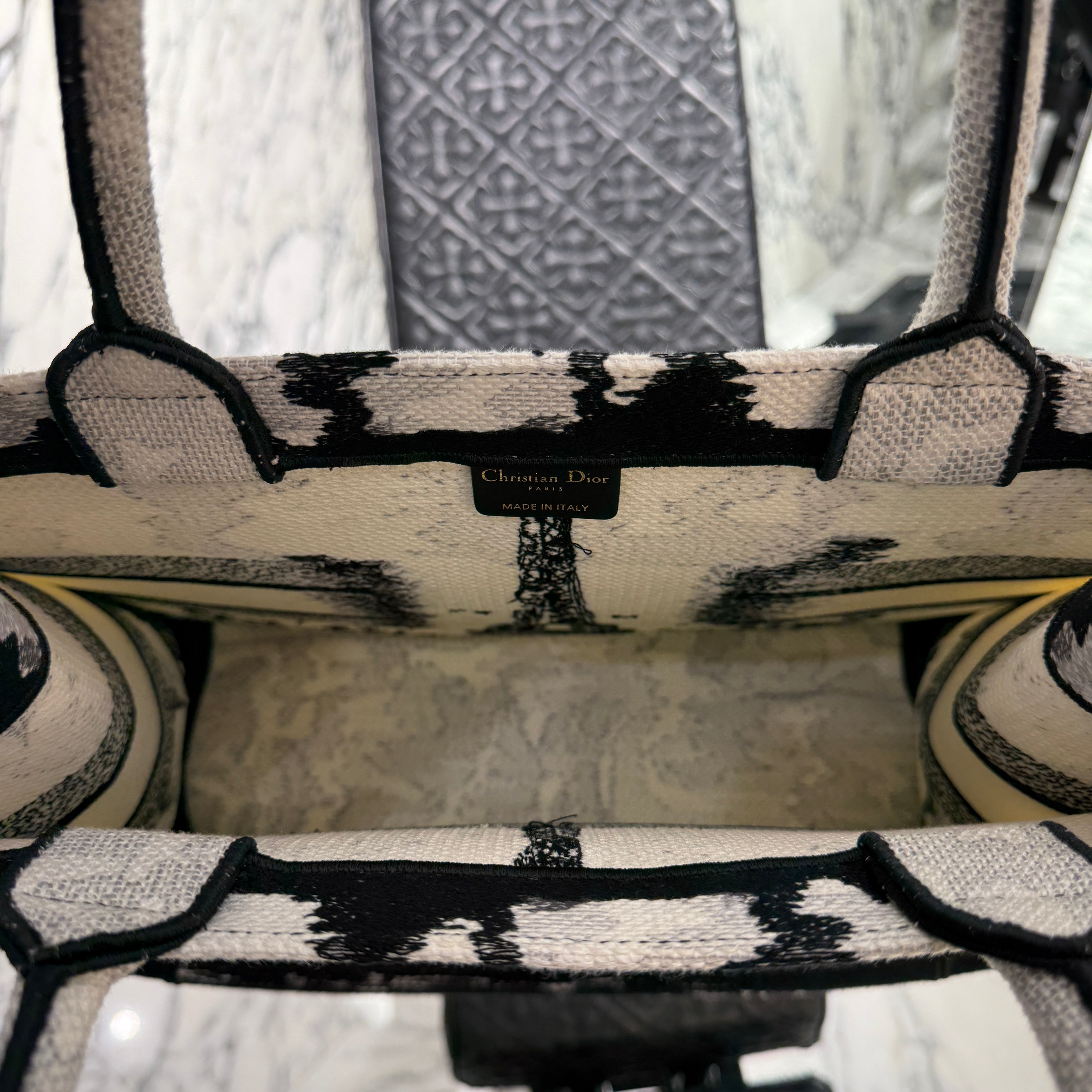 DIOR Eiffel Tower Motif Book Tote Bag Medium ディオール エッフェル塔モチーフ ブックトートバッグ ミディアム