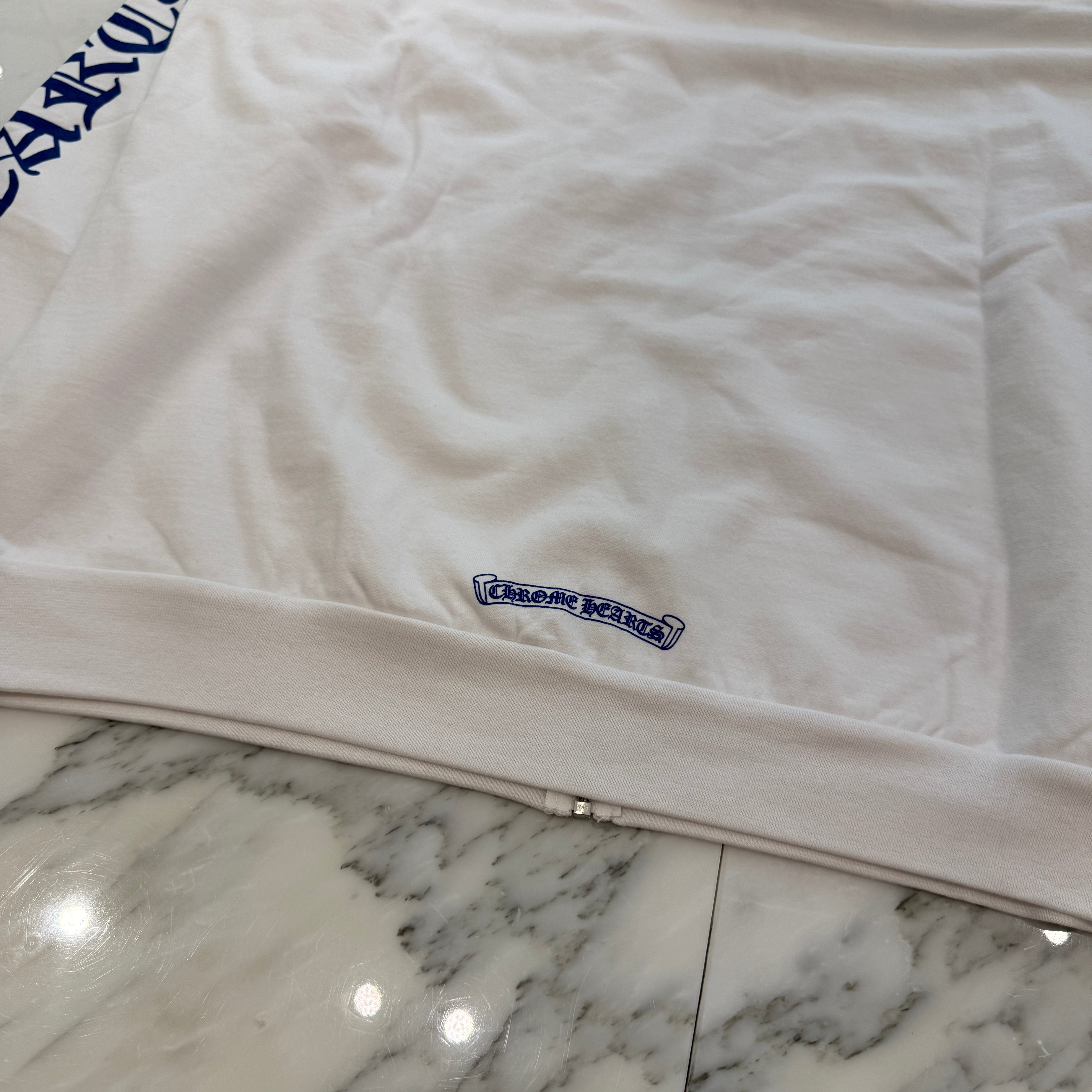 CHROME HEARTS Vertical Logo Zip Up Hoodie Size L クロムハーツ ヴァーティカルロゴ ジップアップフーディー サイズL