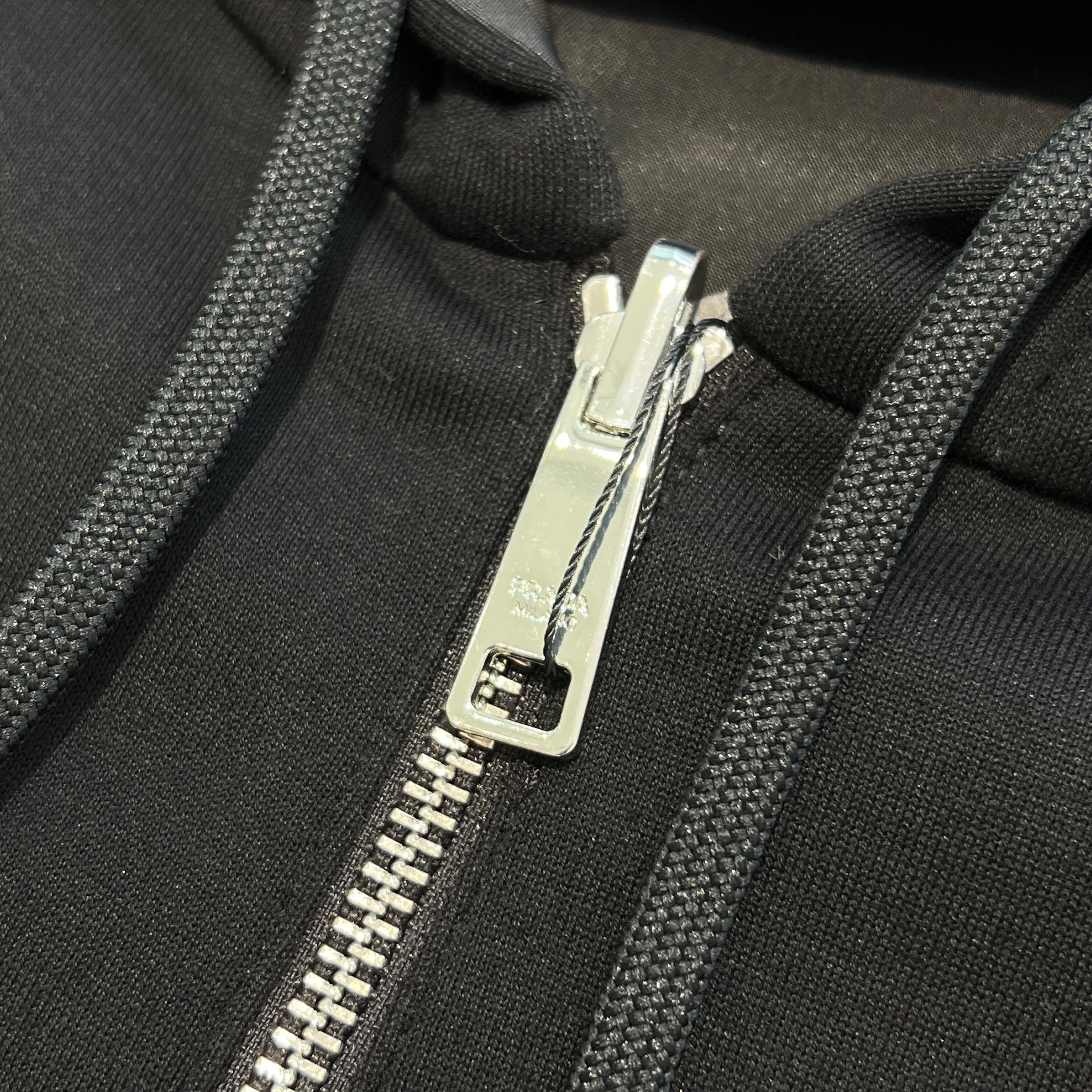 PRADA 2024SS Reversible Cotton Fleece And Nylon Hoodie Jacket UJL41B S0000 11JE Size XXXL プラダ リバーシブル コットンフリース ナイロン フーディー ジャケット サイズXXXL