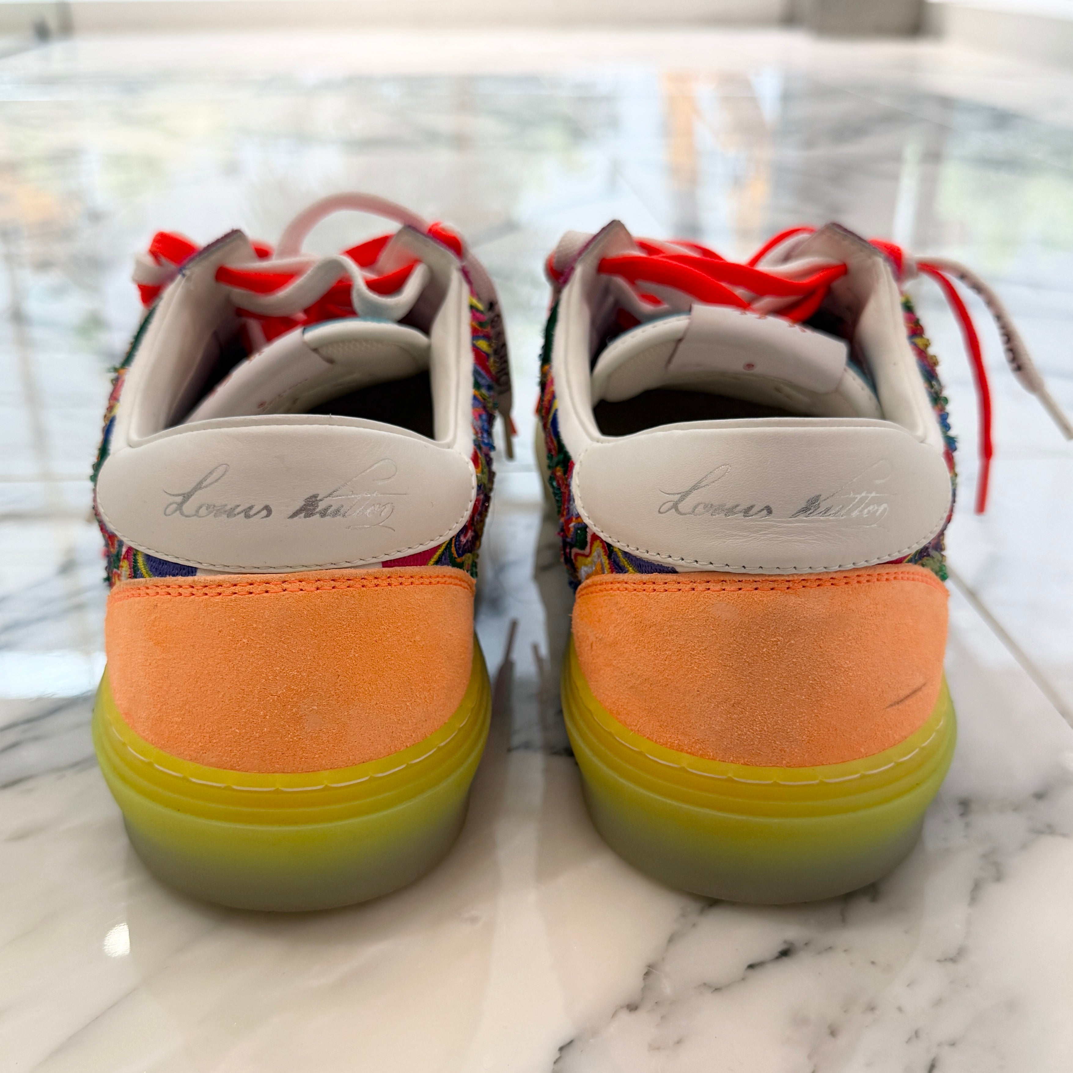 LOUIS VUITTON 2021AW LV Ollie Yellow Beads Sneakers 1A8Q49 Size 9 1/2 ルイヴィトン LVオリ イエロービーズ スニーカー サイズ9 1/2