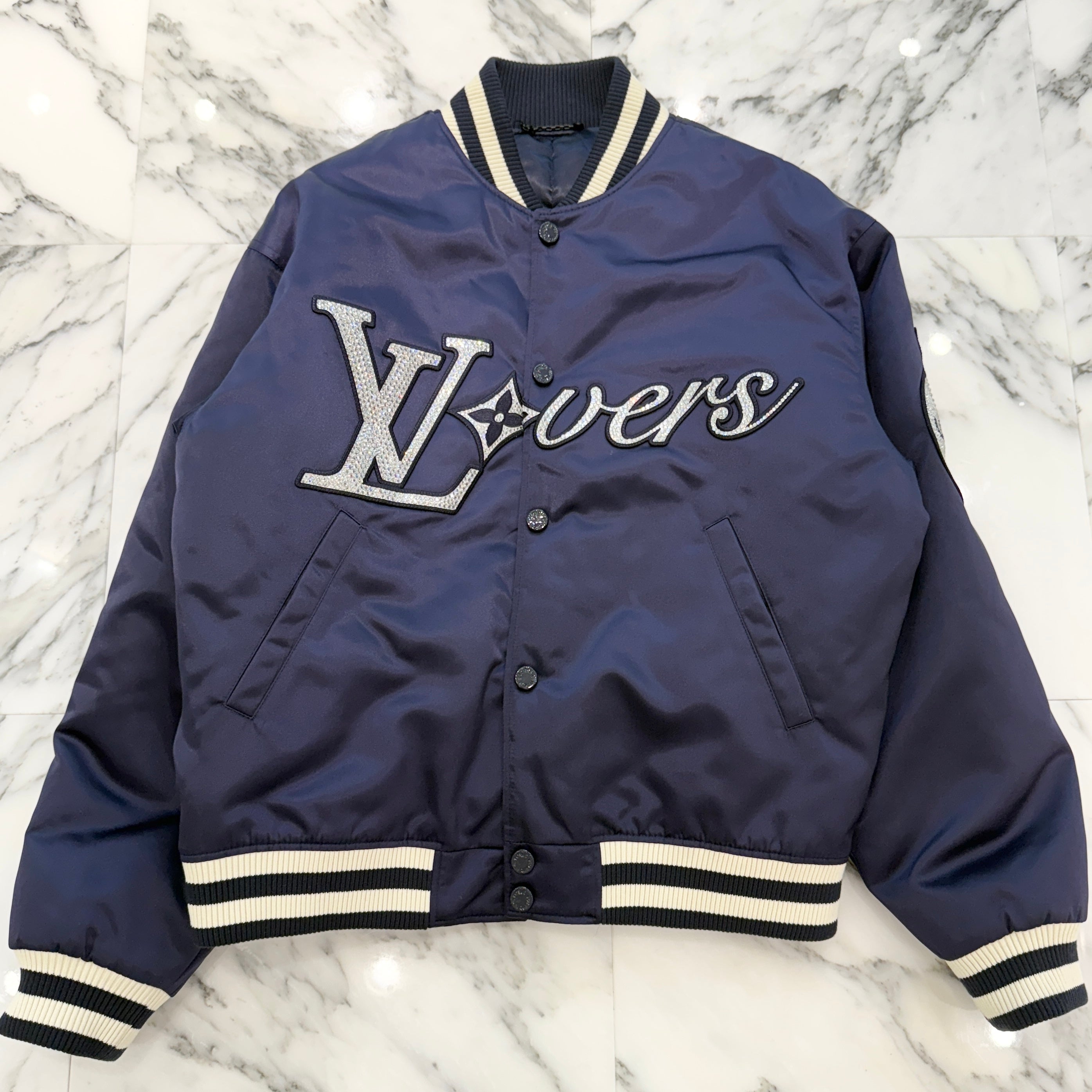 LOUIS VUITTON 2025SS LV Verse Baseball Blouson 1AGHSZ Size 48 ルイヴィトン LVヴァース ベースボール ブルゾン サイズ48