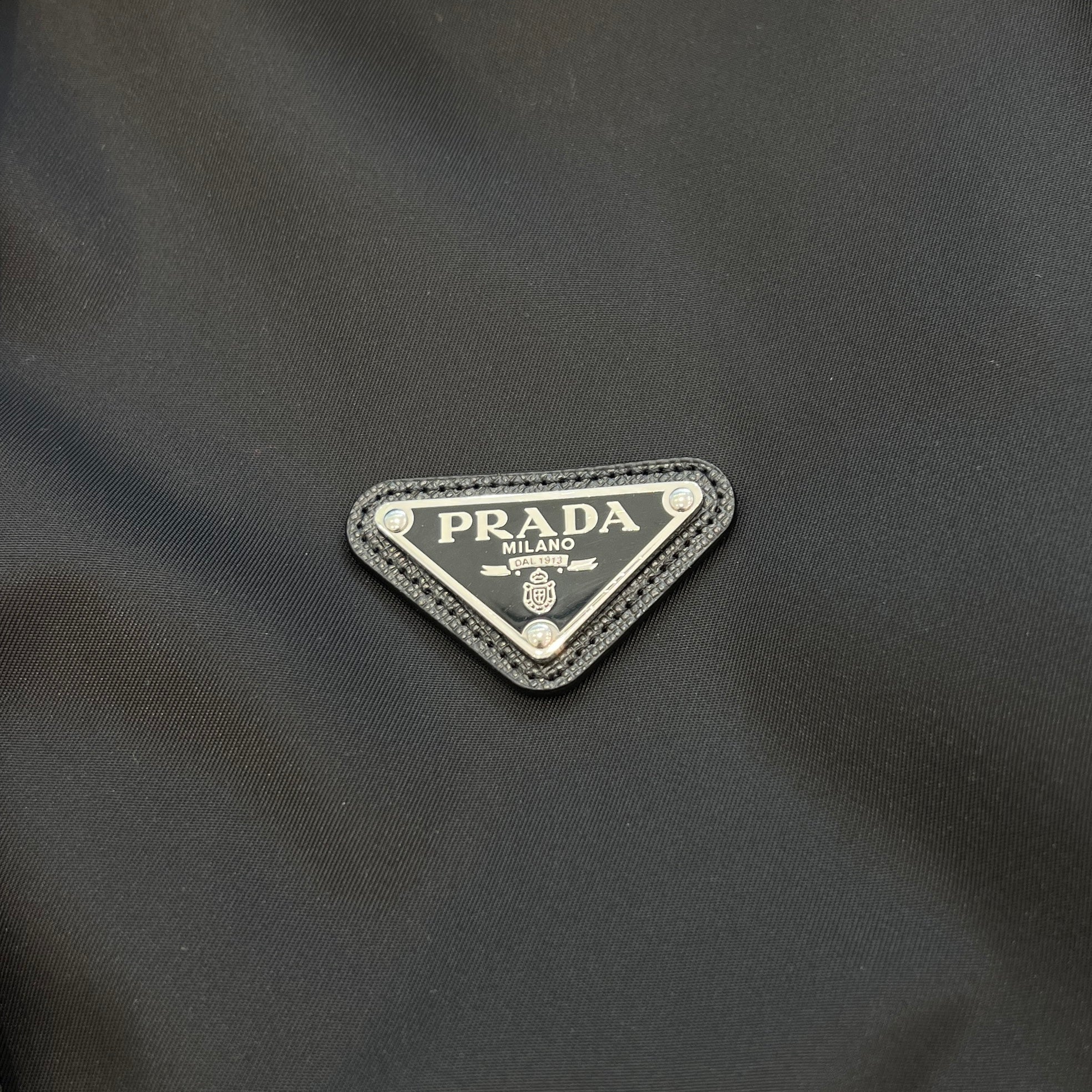 PRADA 2024SS Reversible Cotton Fleece And Nylon Hoodie Jacket UJL41B S0000 11JE Size XXXL プラダ リバーシブル コットンフリース ナイロン フーディー ジャケット サイズXXXL