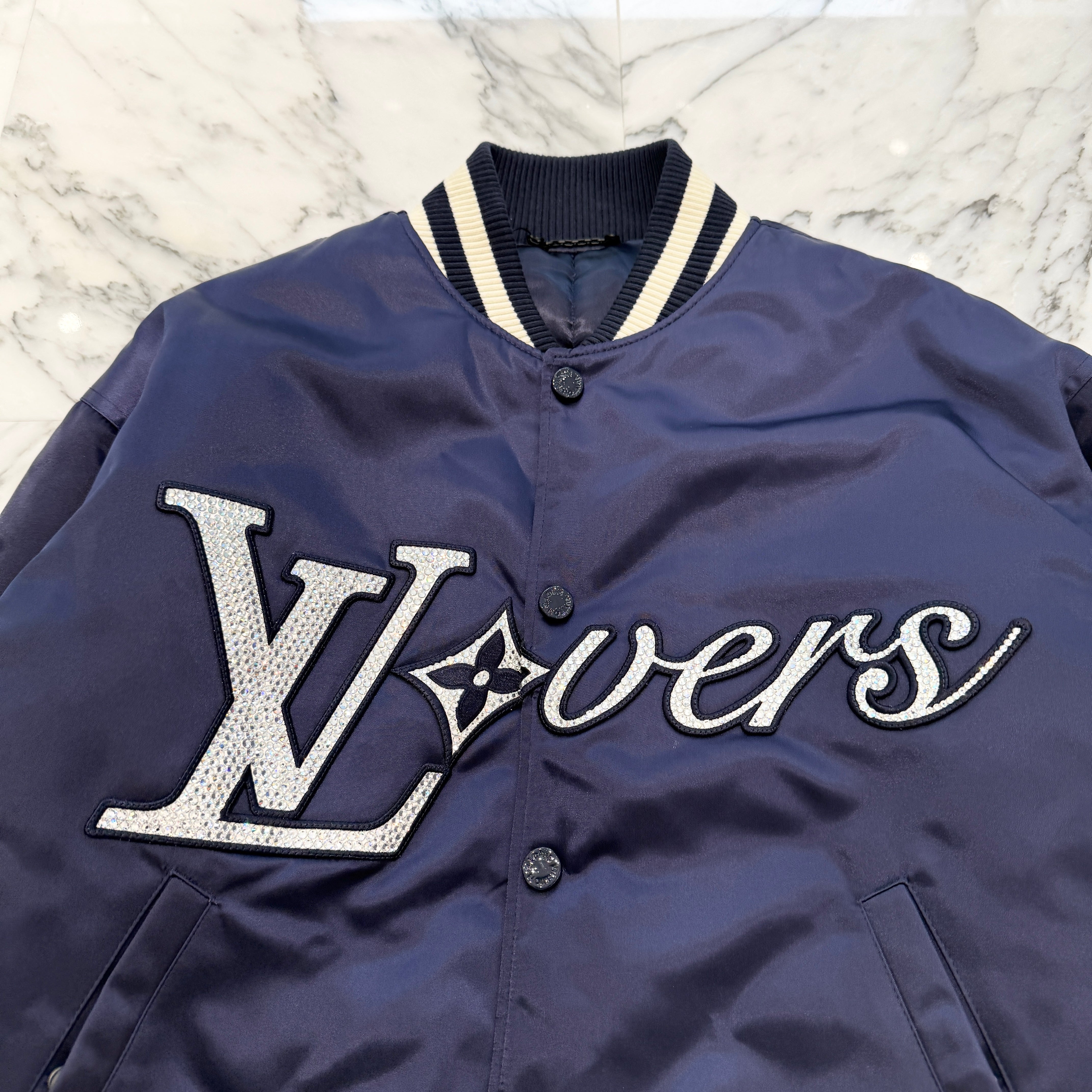 LOUIS VUITTON 2025SS LV Verse Baseball Blouson 1AGHSZ Size 48 ルイヴィトン LVヴァース ベースボール ブルゾン サイズ48