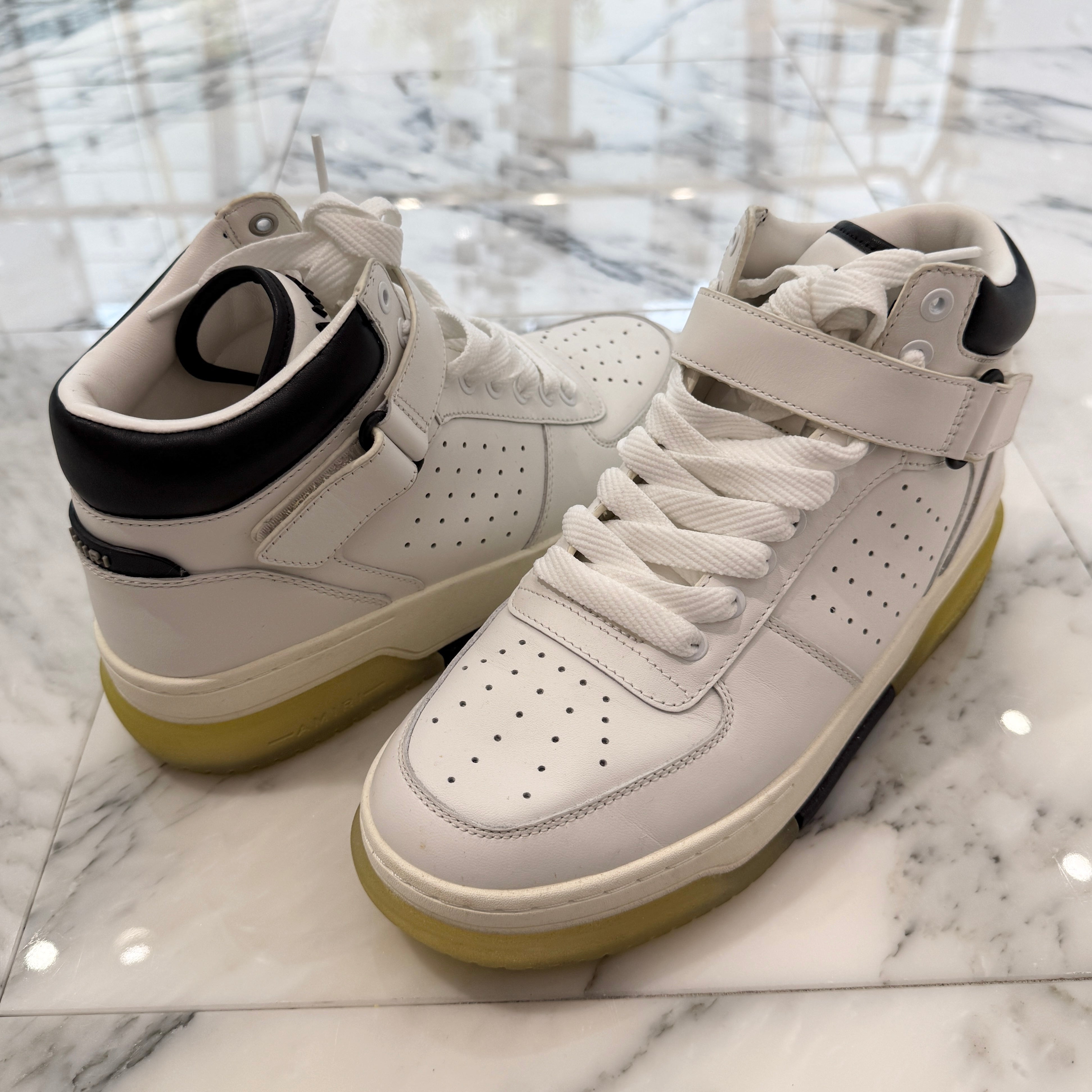 AMIRI 2022AW Stadium High Cut Sneakers MFS006-111 Size 43