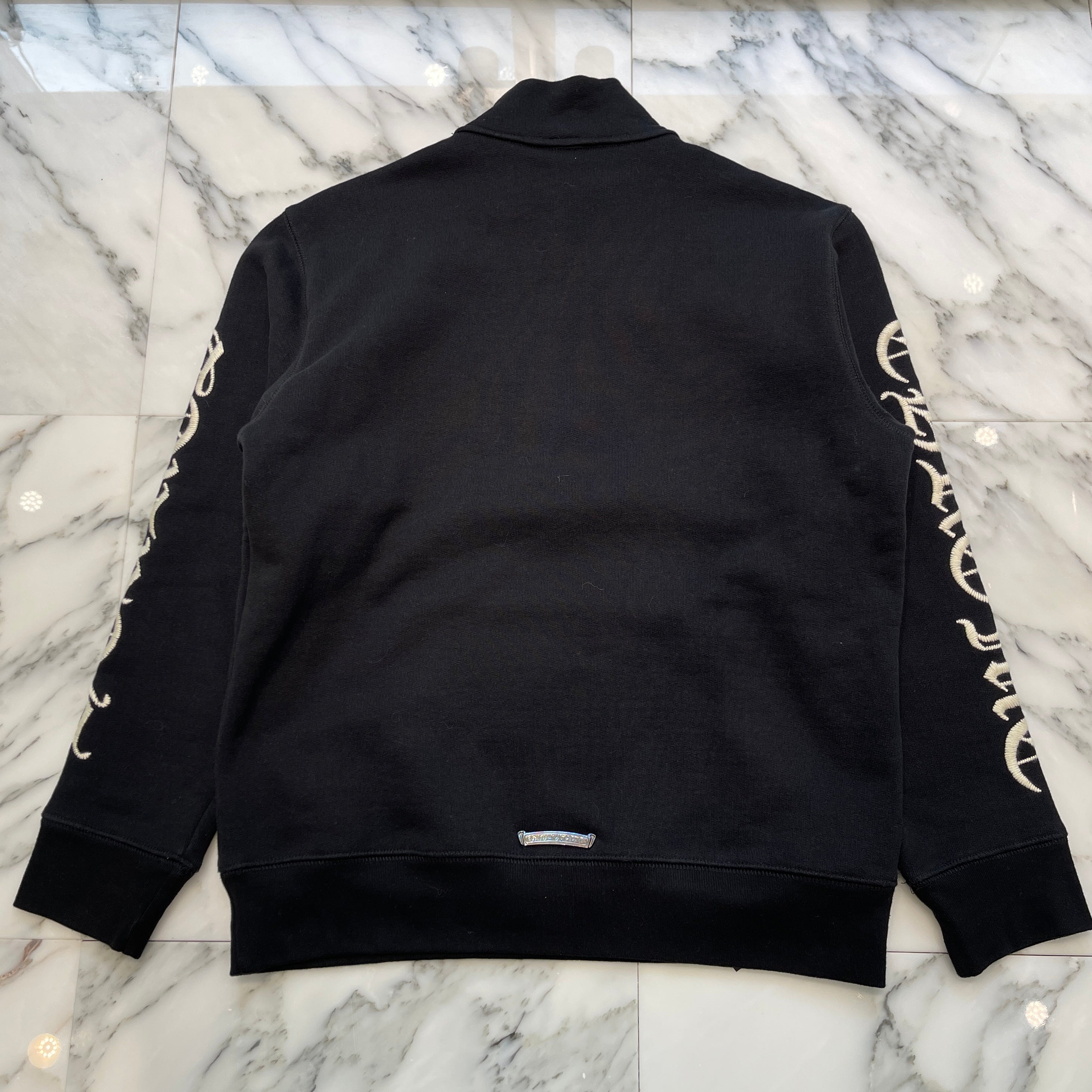 CHROME HEARTS Y NOT SLO RIDE Half Zip Sweat Shirt Size S クロム